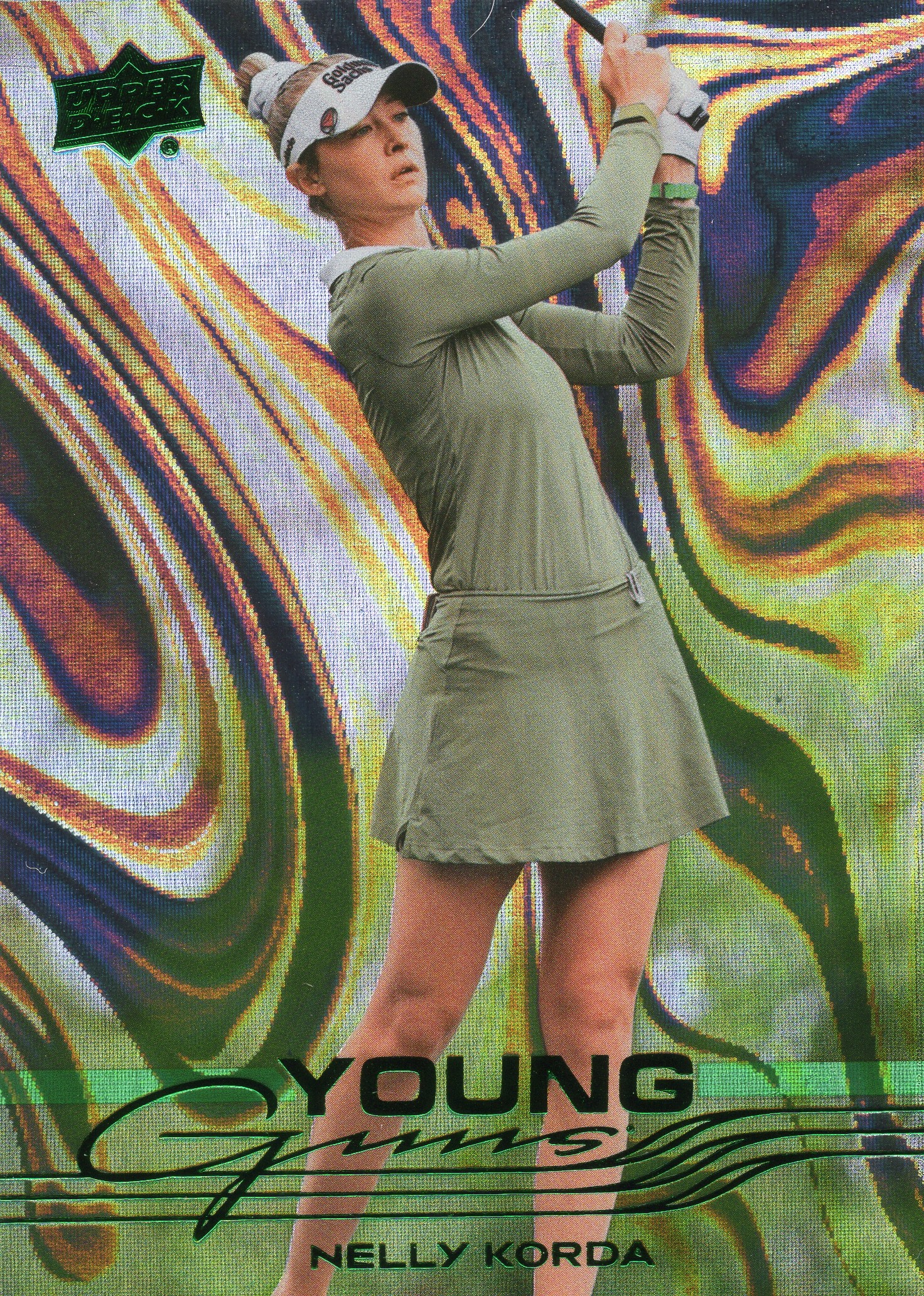2026 Nelly Korda Upper Deck Golf - Young Guns #101 Green — front scan