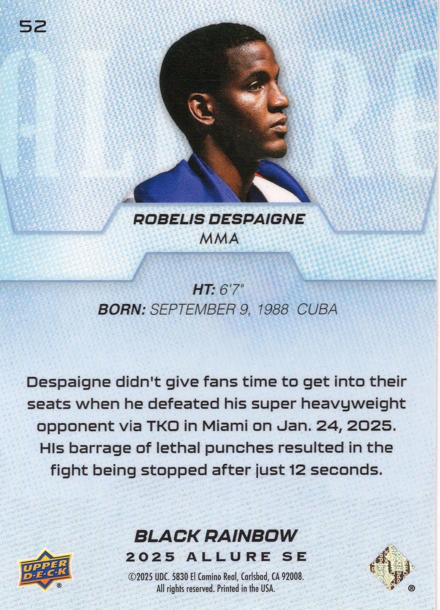 Robelis Despaigne — Back