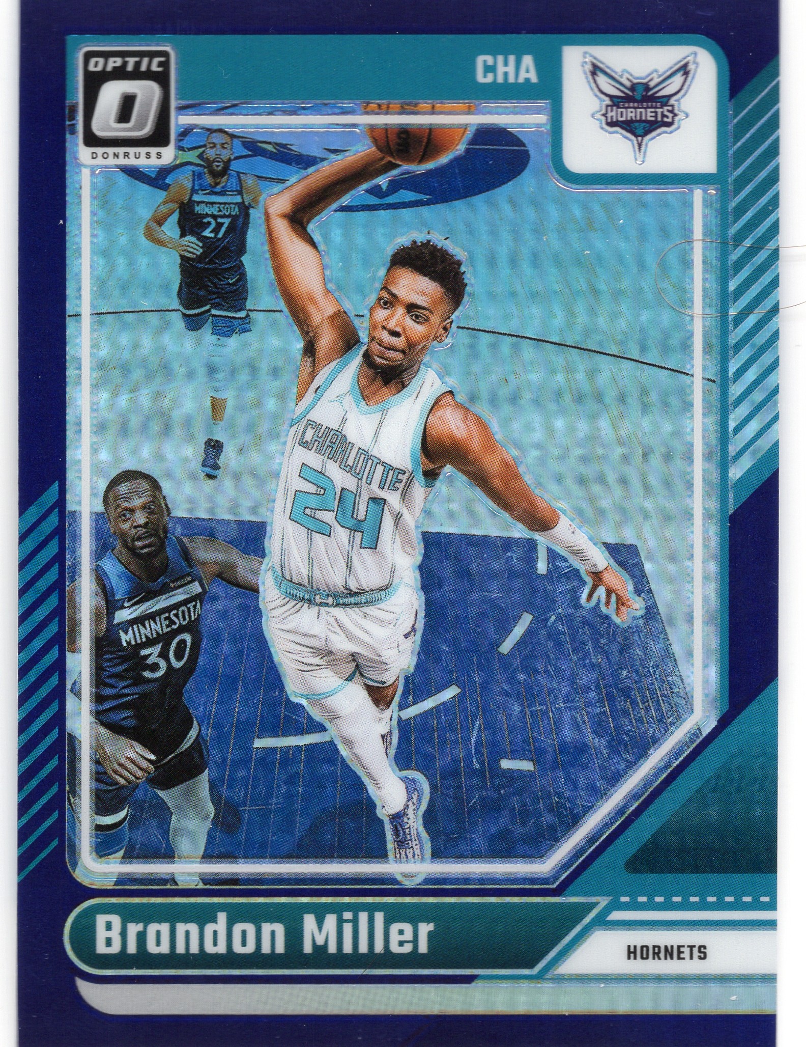 2024-25 Brandon Miller Donruss Optic #16 Parallel unconfirmed — front scan