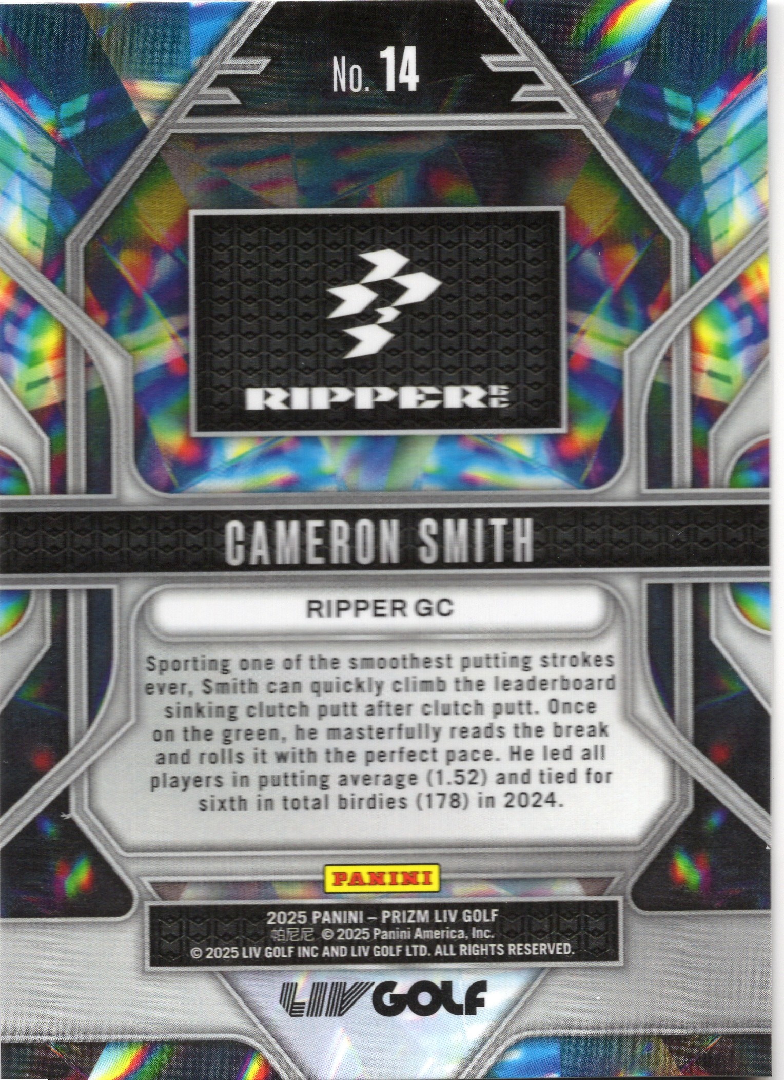 Cameron Smith — Back
