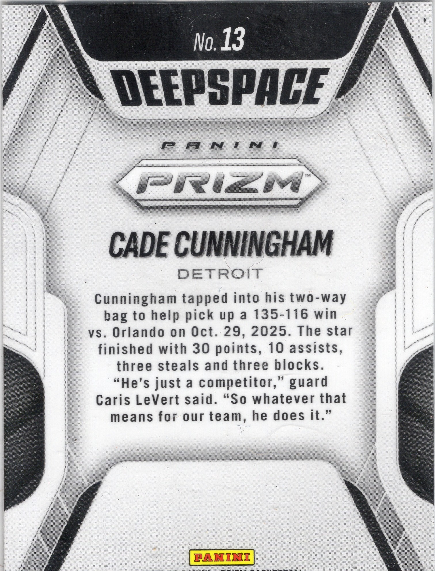 Cade Cunningham — Back