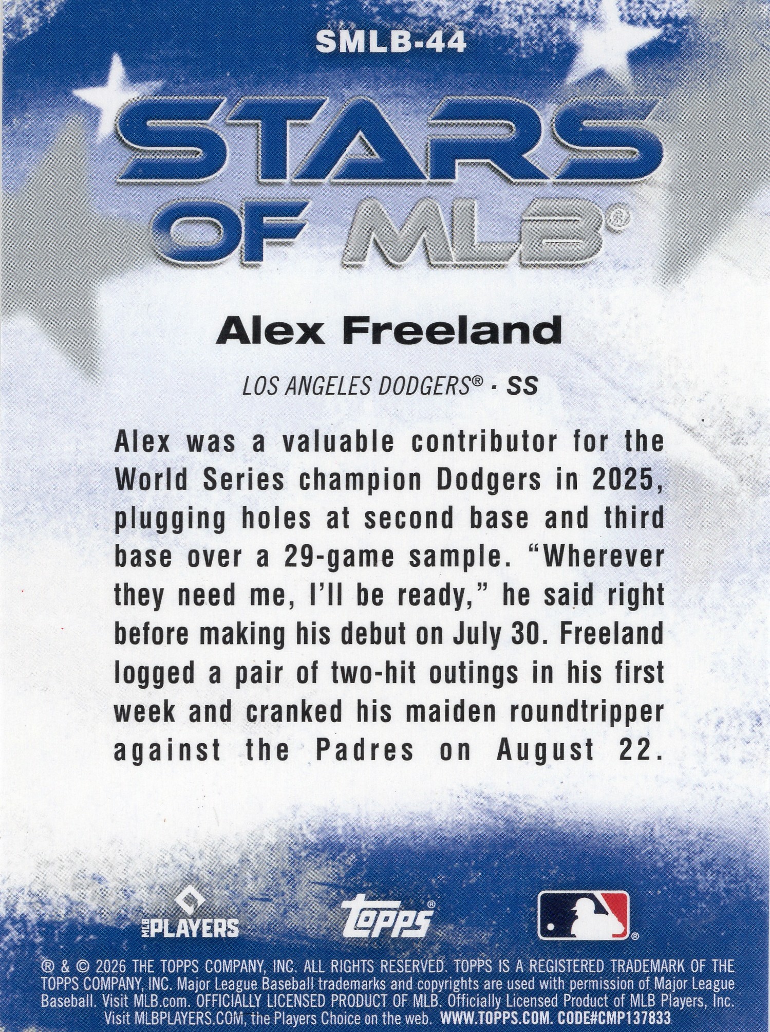 Alex Freeland — Back