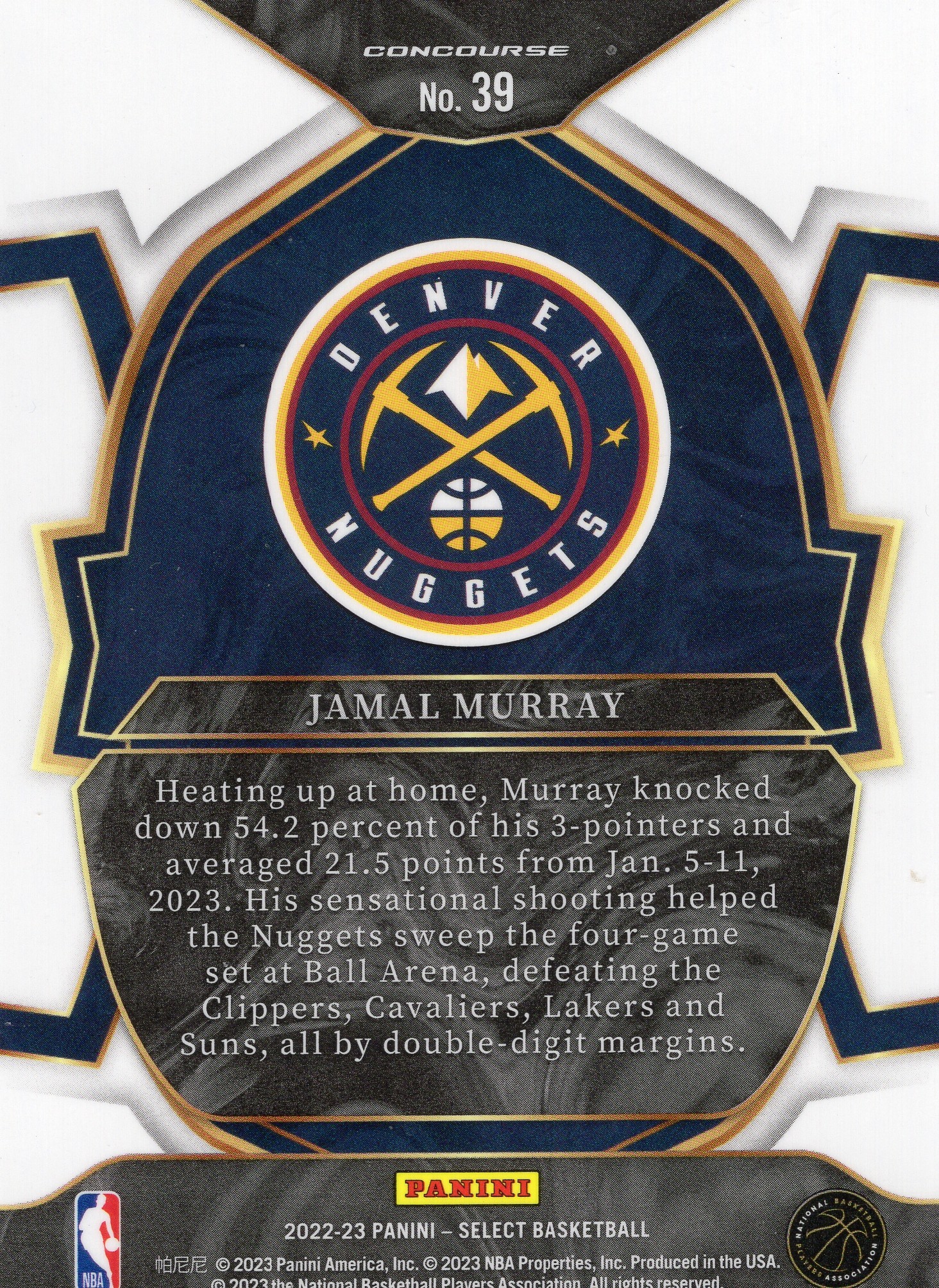Jamal Murray — Back