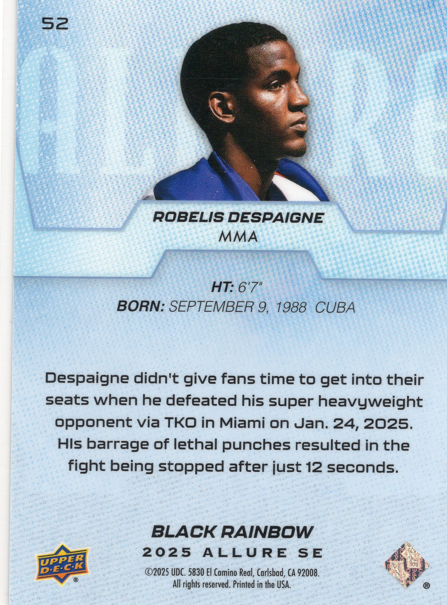 Robelis Despaigne — Back