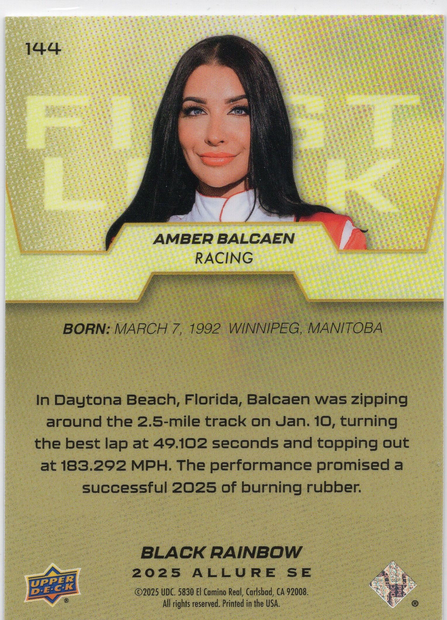 Amber Balcaen — Back candidate 1 — pairing unconfirmed