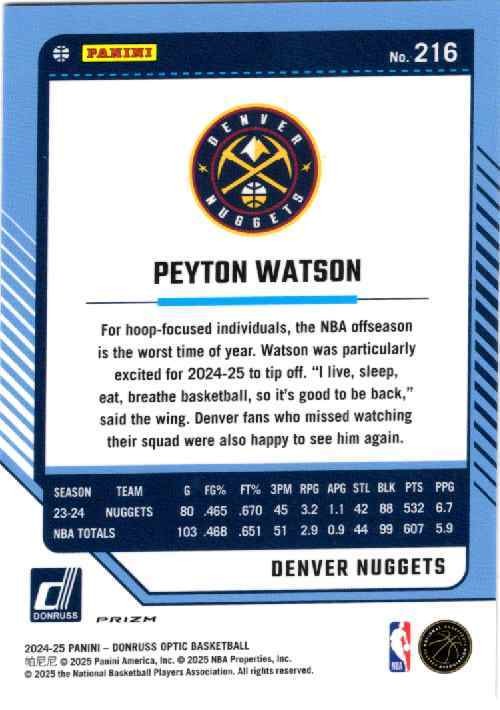 Peyton Watson — Back