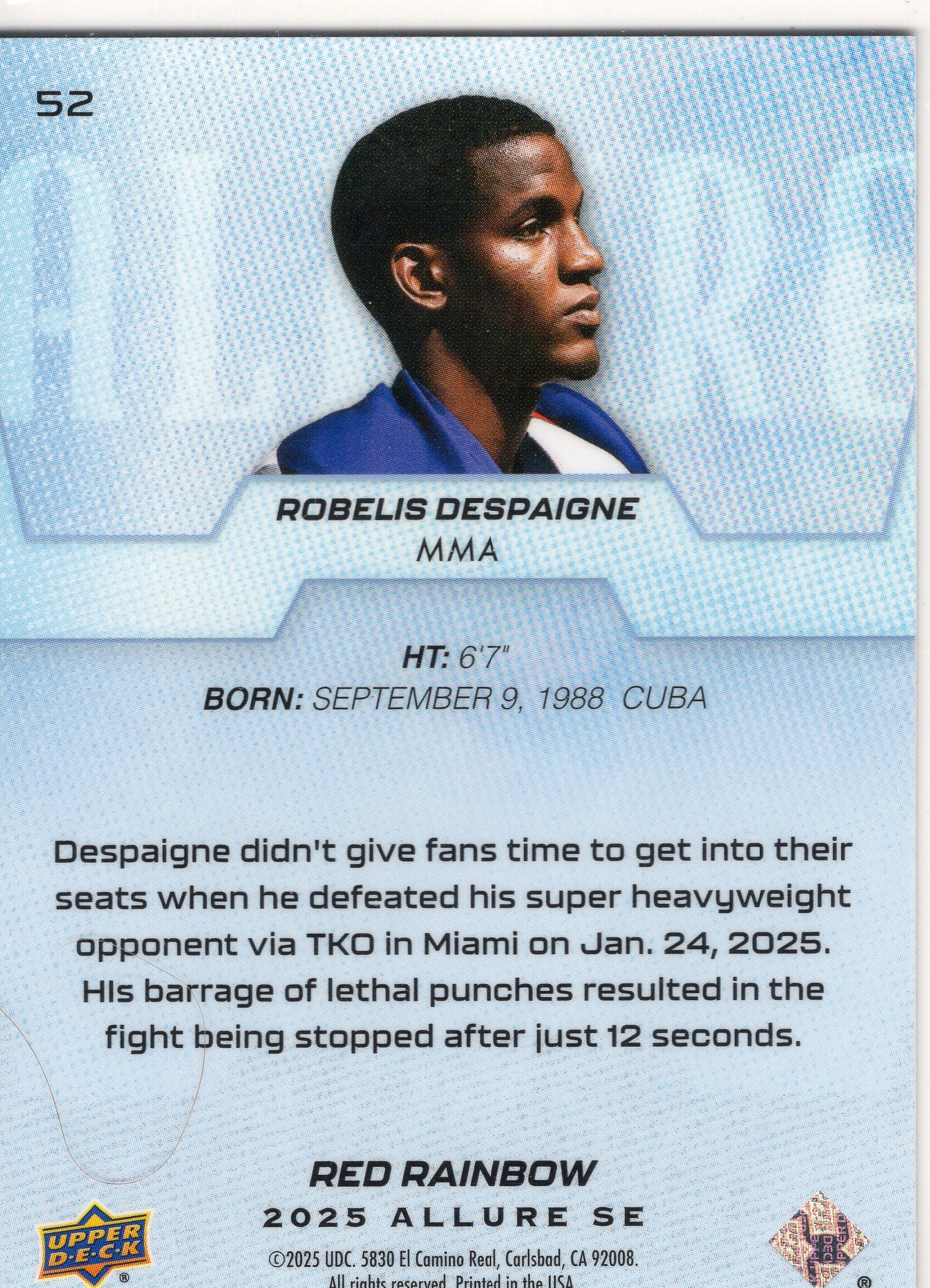 Robelis Despaigne — Back