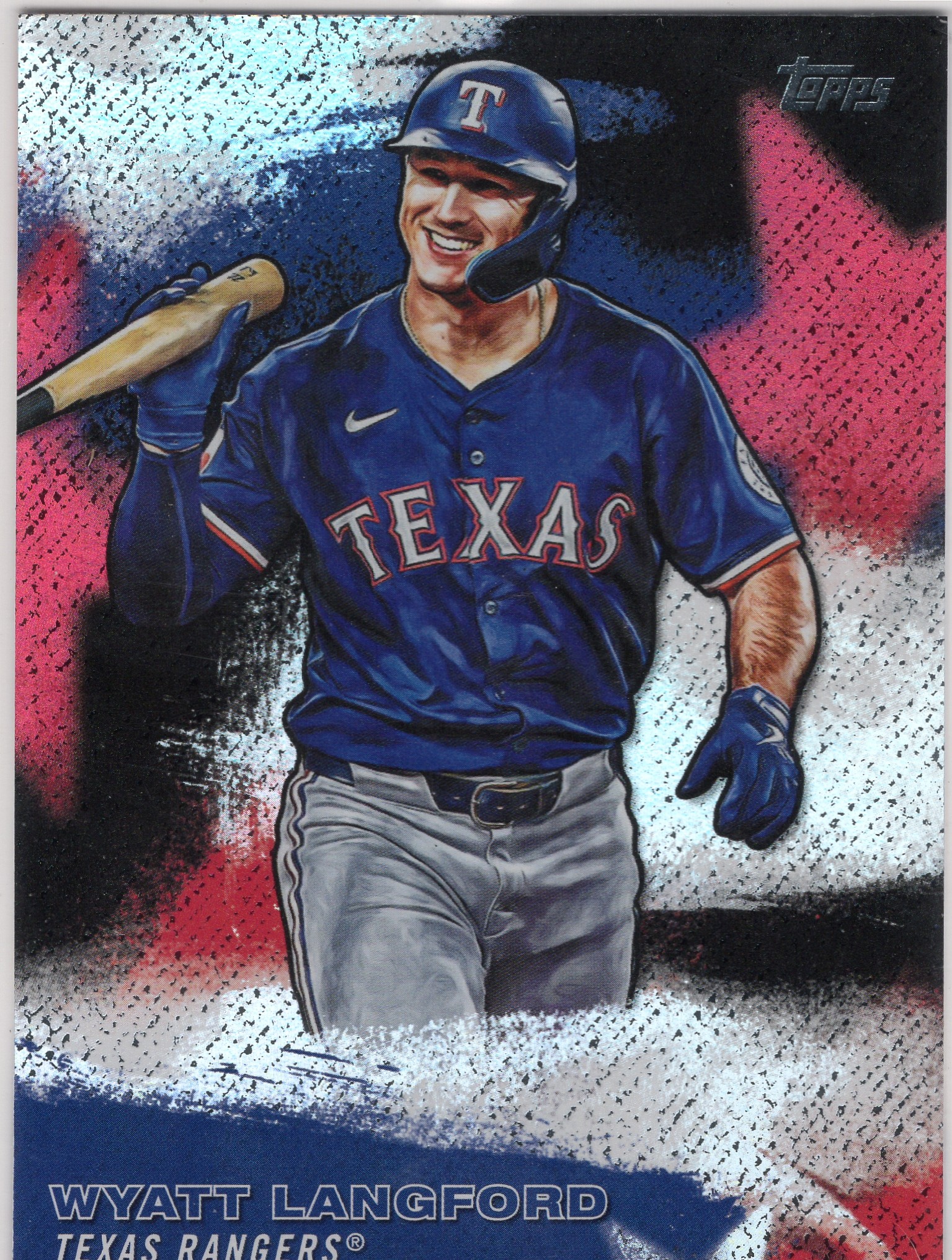 2026 Wyatt Langford Topps Baseball #SMLB-58 Base insert candidate — front scan