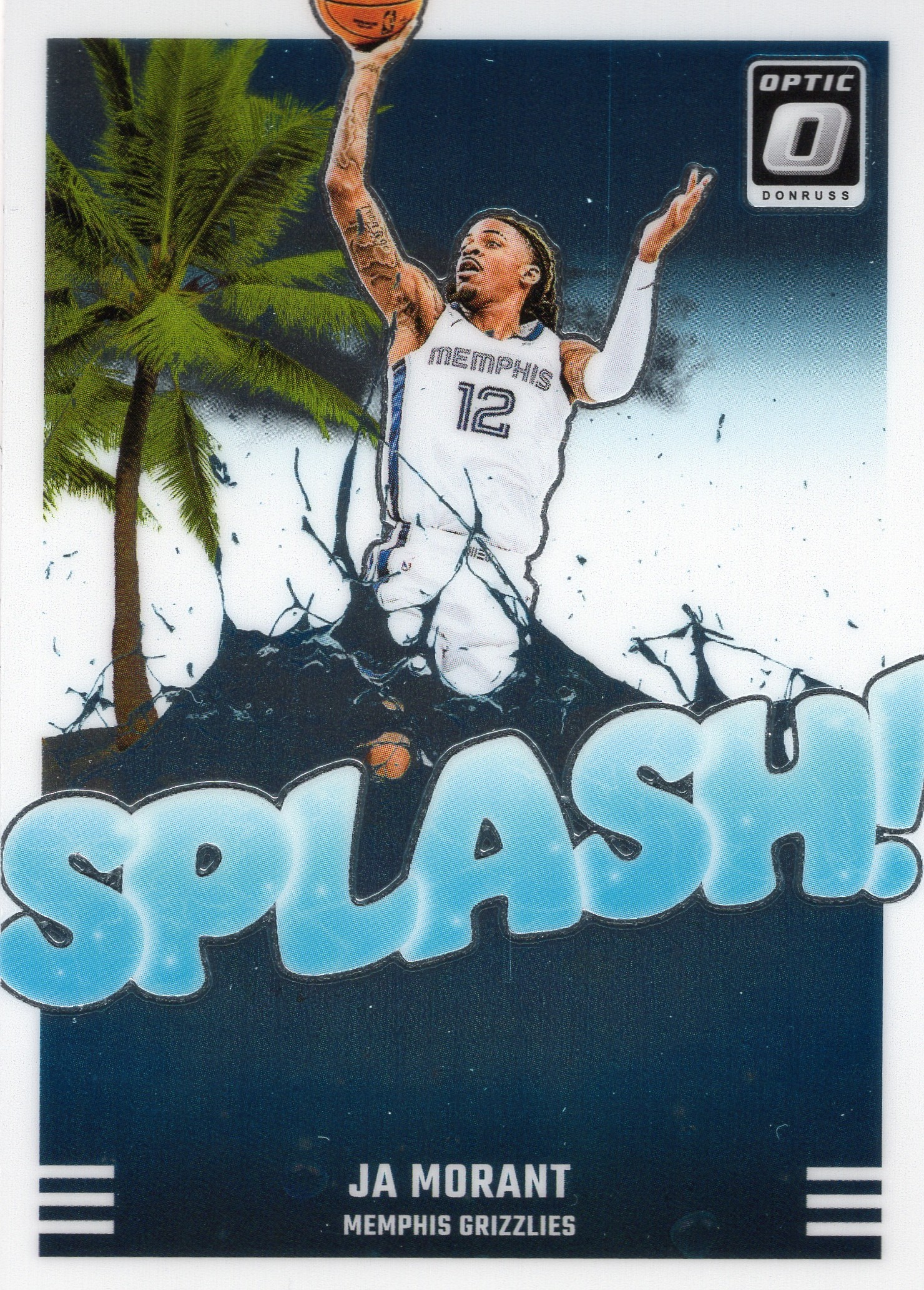 2024-25 Ja Morant Panini Donruss Optic Basketball - Splash #15 Parallel unconfirmed — front scan