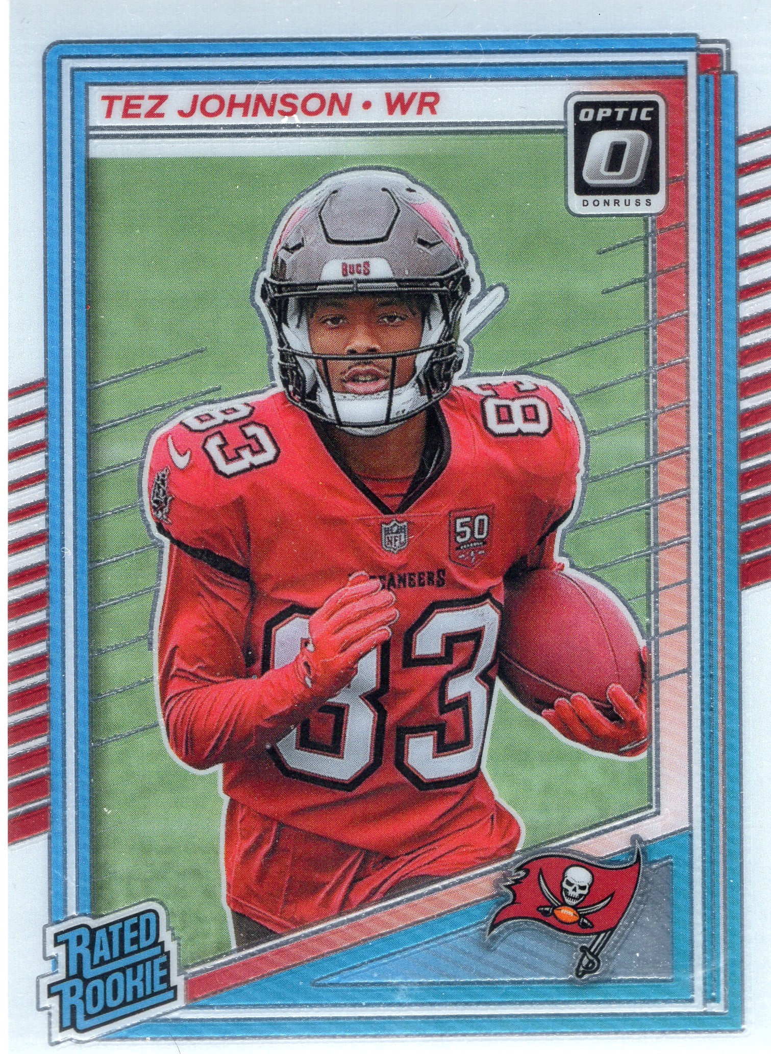 2025 Tez Johnson Panini Donruss Optic Football #231 Base candidate — front scan