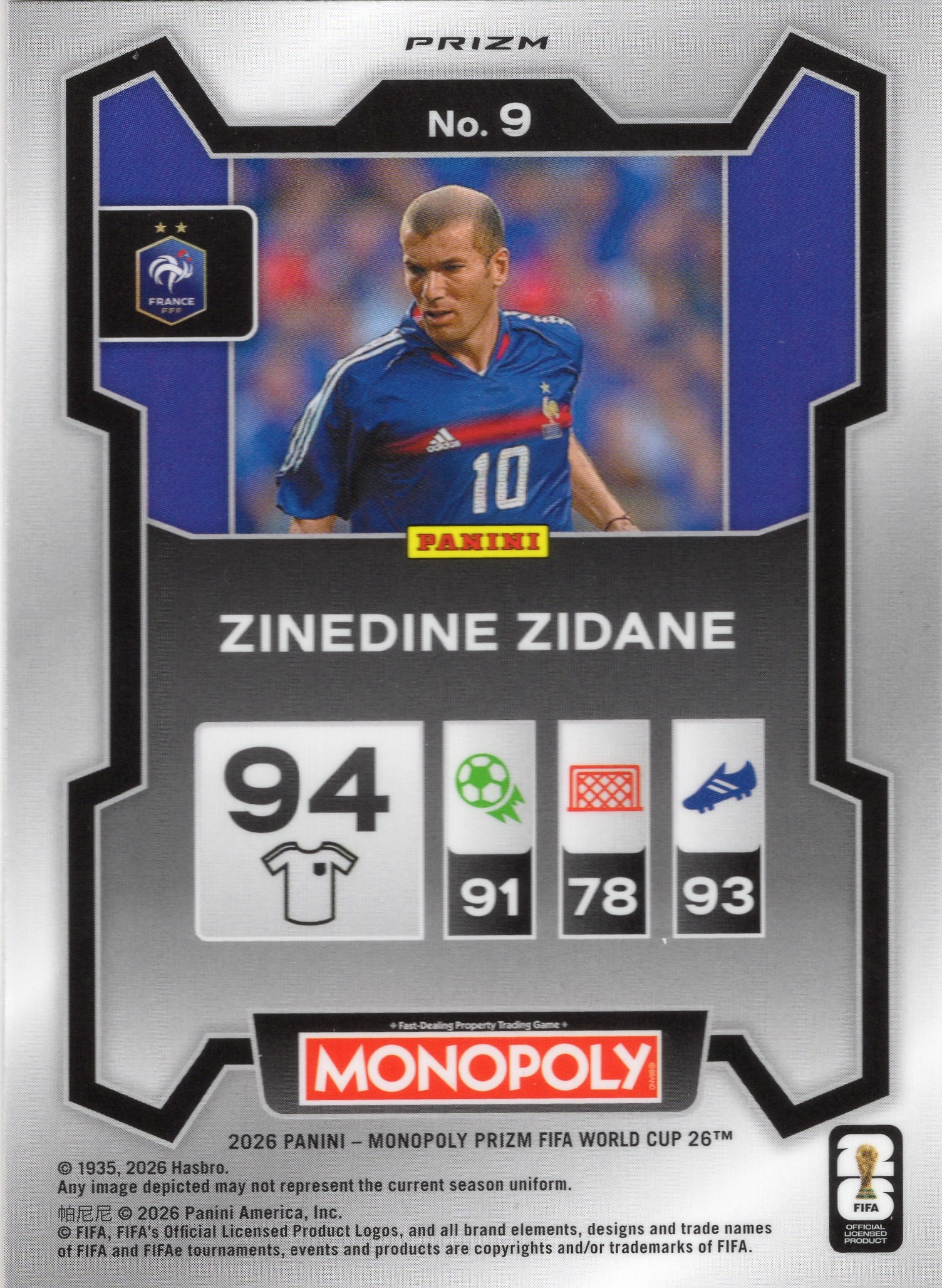 Zinedine Zidane — Back