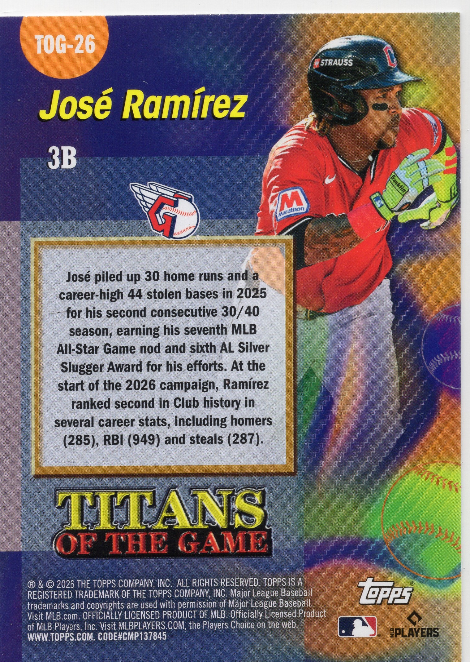 José Ramírez — Back