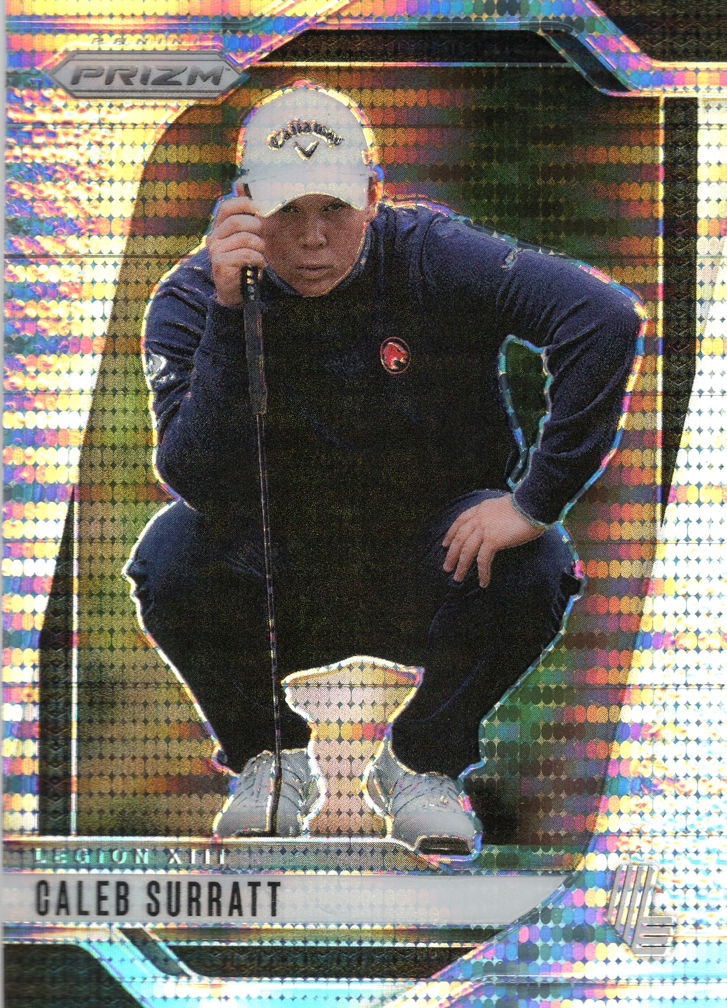 2025 Caleb Surratt Panini Prizm LIV Golf #14 Parallel unconfirmed — front scan