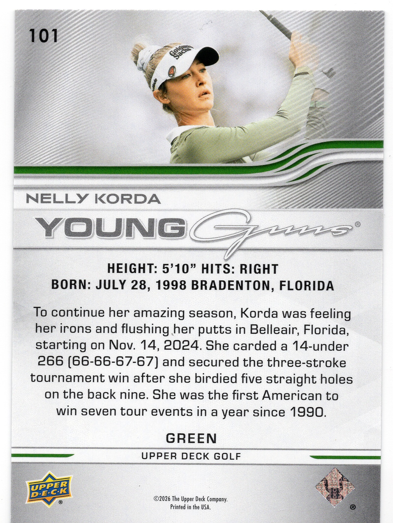 Nelly Korda — Back