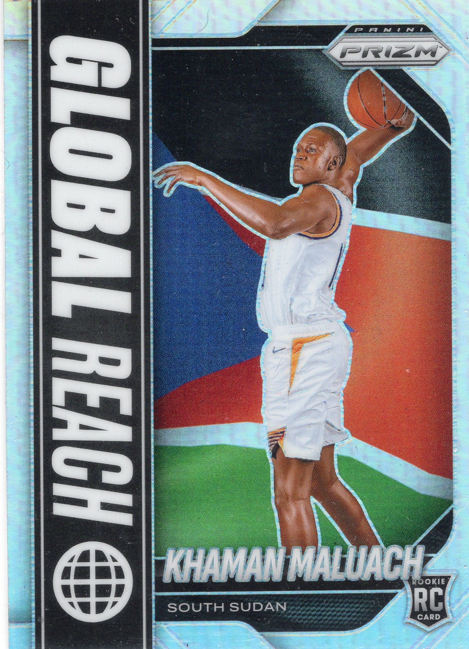 2025-26 Khaman Maluach Panini Prizm Basketball #9 Silver Prizm candidate — front scan