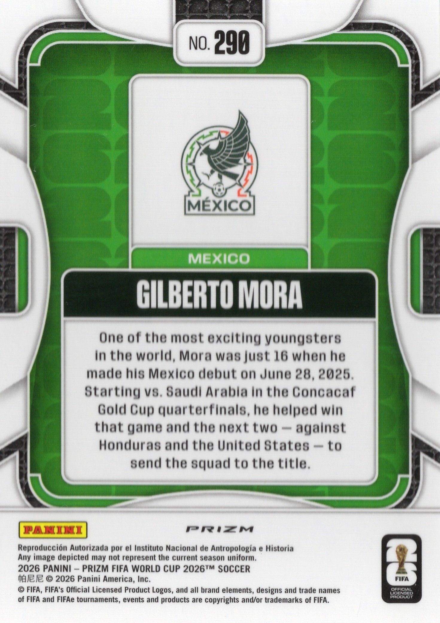 Gilberto Mora — Back
