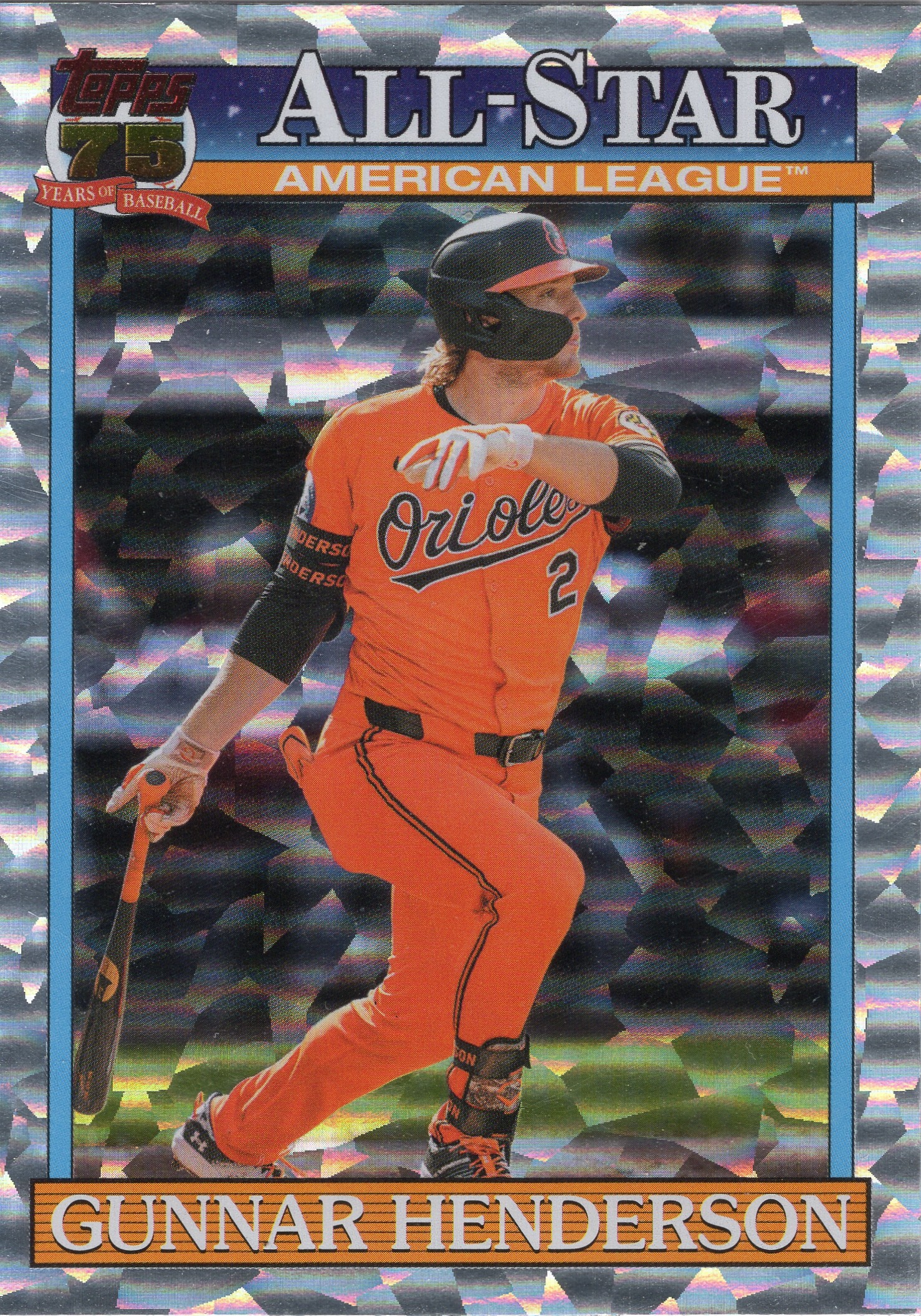 2026 Gunnar Henderson Topps Baseball Series 2 #91AS-49 Foil parallel unconfirmed — front scan