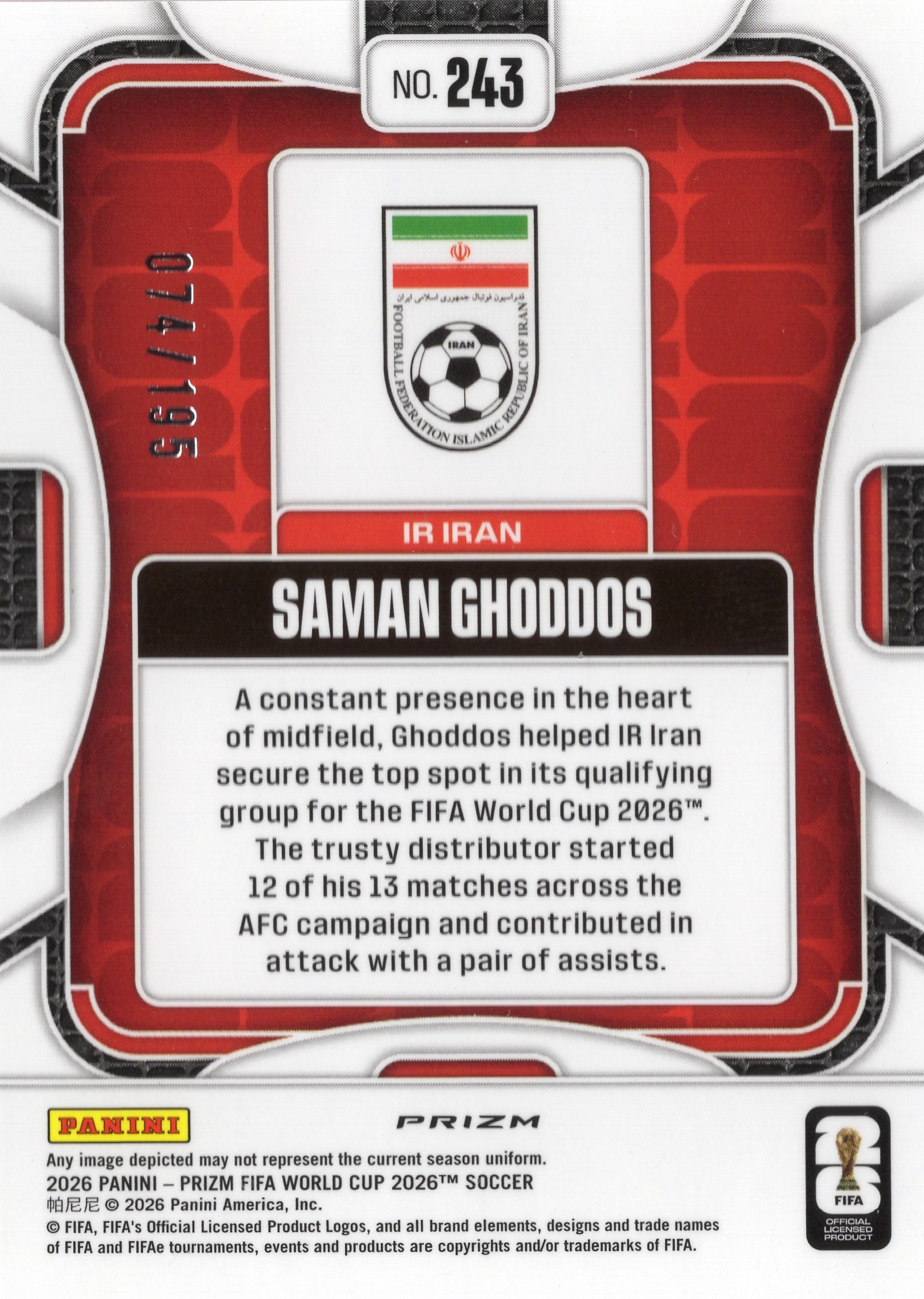 Saman Ghoddos — Back