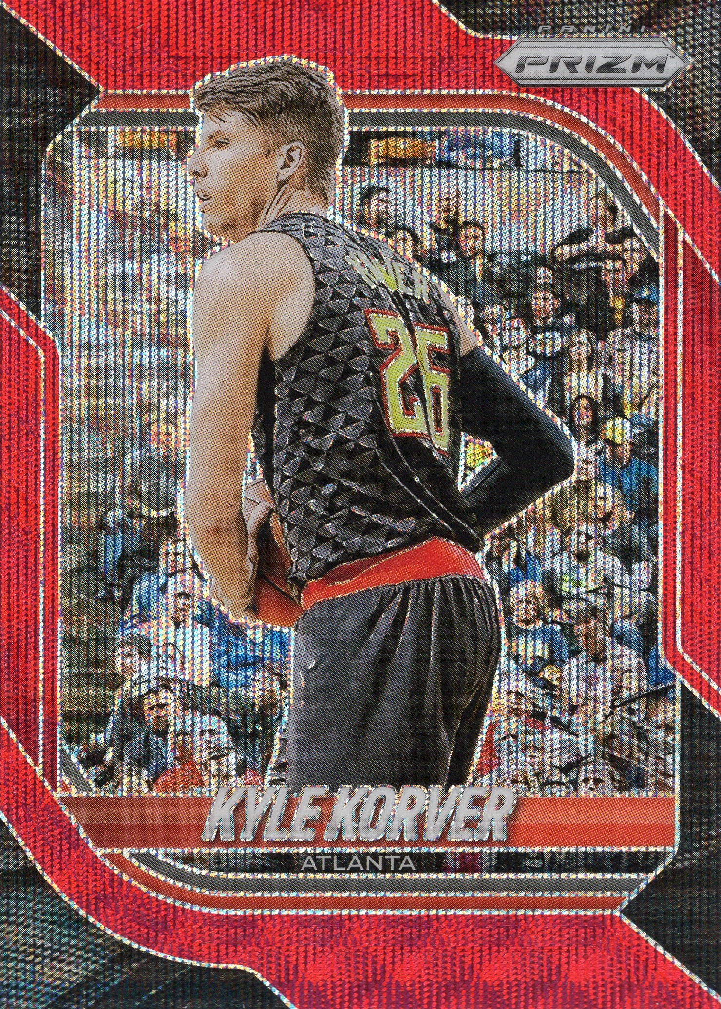 2025-26 Kyle Korver Panini Prizm Basketball #61 Red Wave 156/299 — front scan