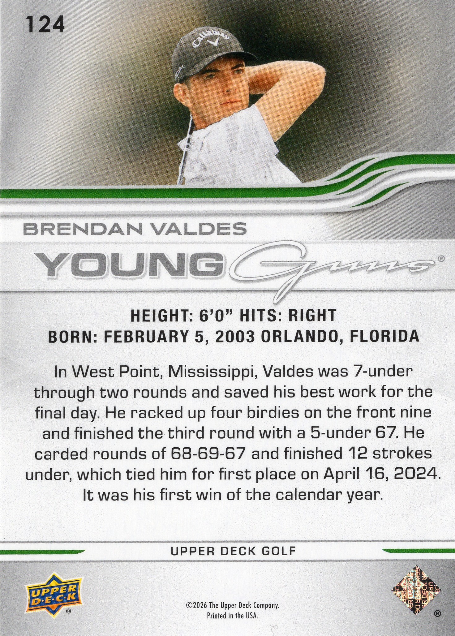 Brendan Valdes — Back