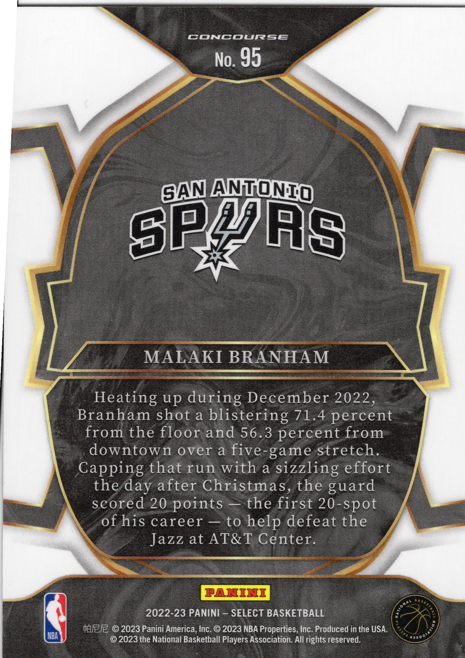 Malaki Branham — Back