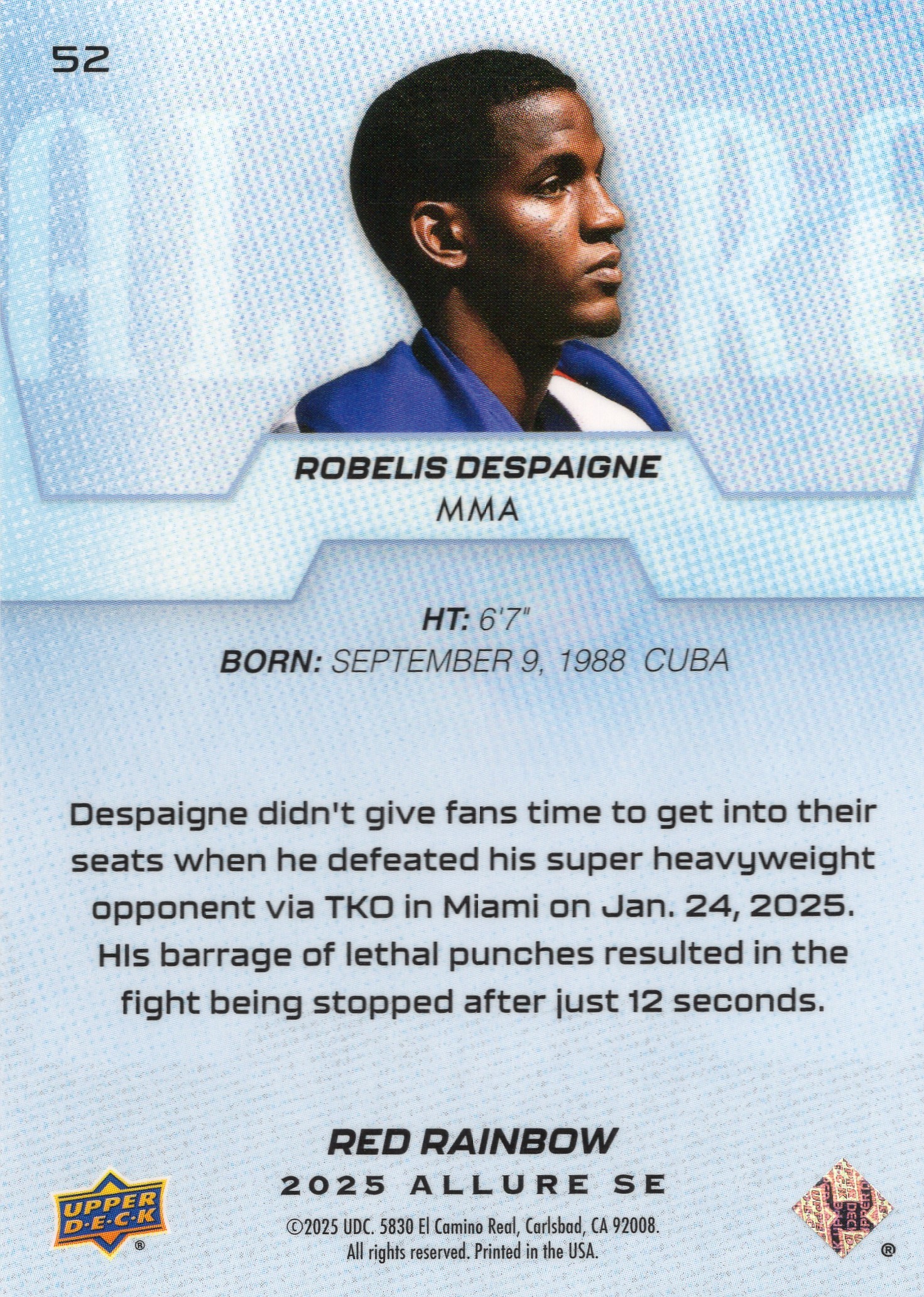 Robelis Despaigne — Back