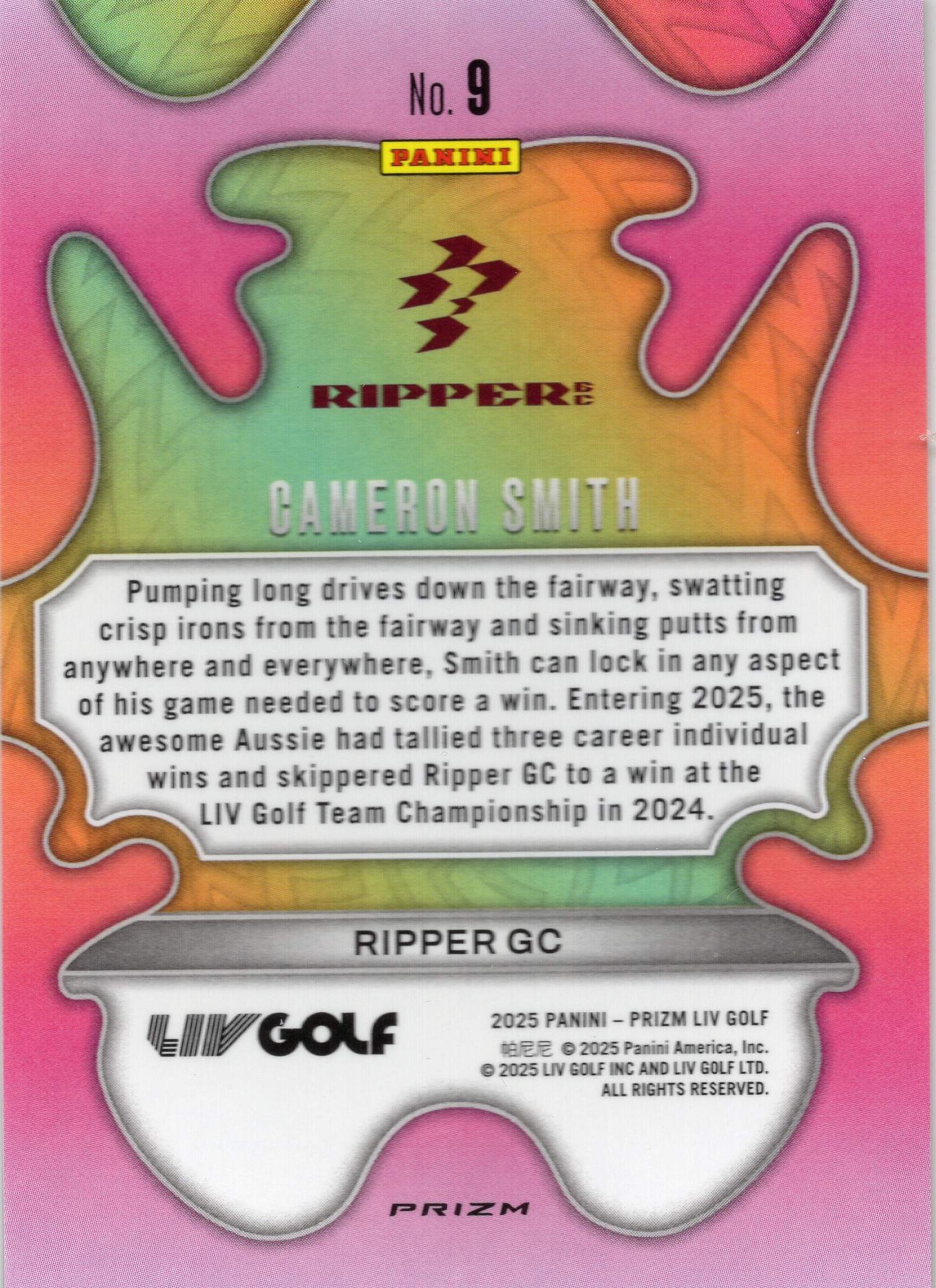 Cameron Smith — Back