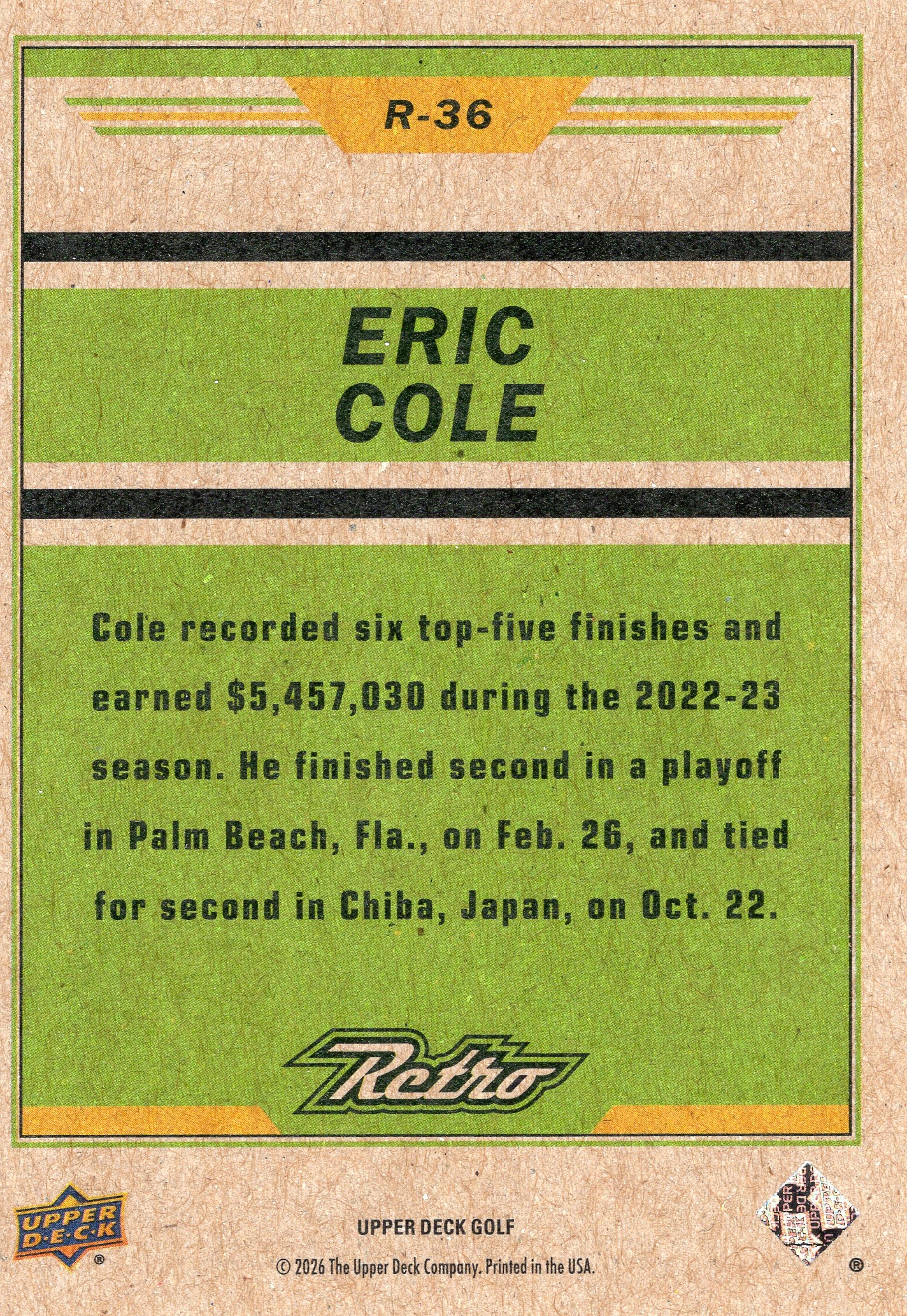 Eric Cole — Back