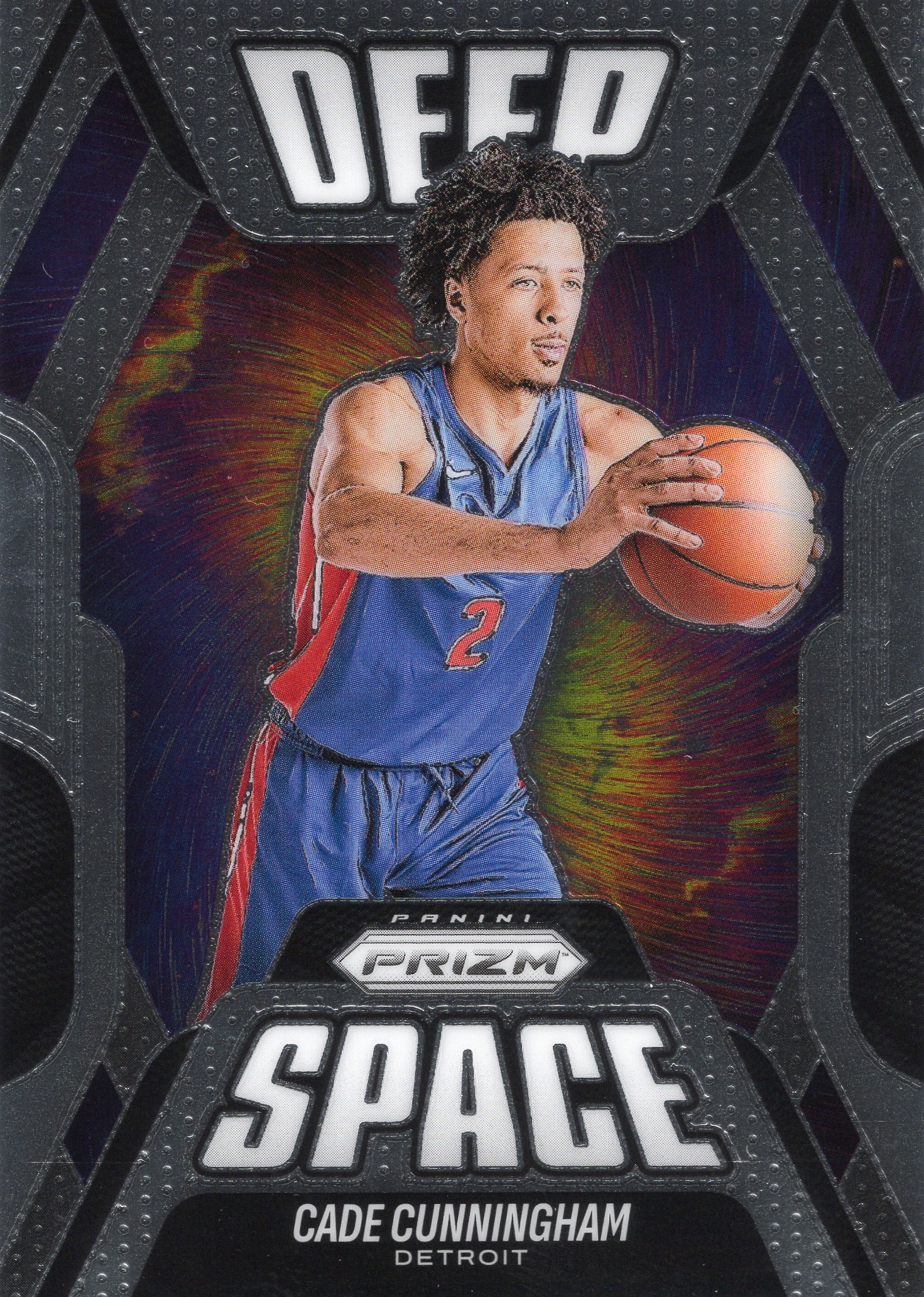 2025-26 Cade Cunningham Panini Prizm Basketball - Deep Space #13 Parallel unconfirmed — front scan