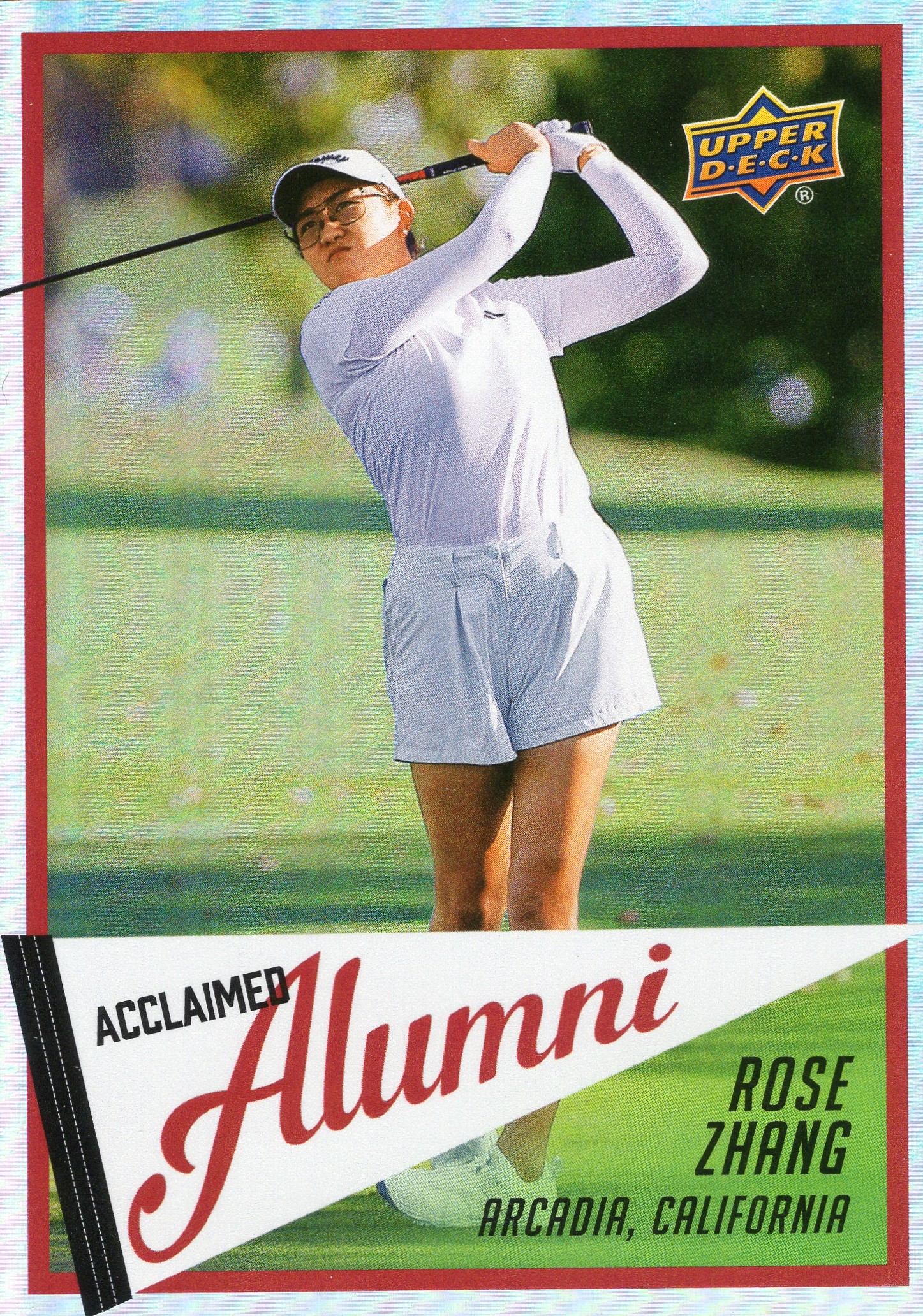 2026 Rose Zhang Upper Deck Golf #AL-10 Parallel unconfirmed — front scan