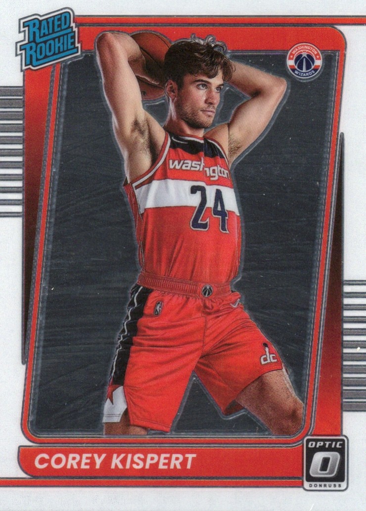 2021-22 Corey Kispert Panini Donruss Optic Basketball - Rated Rookie #183 Parallel unconfirmed — front scan