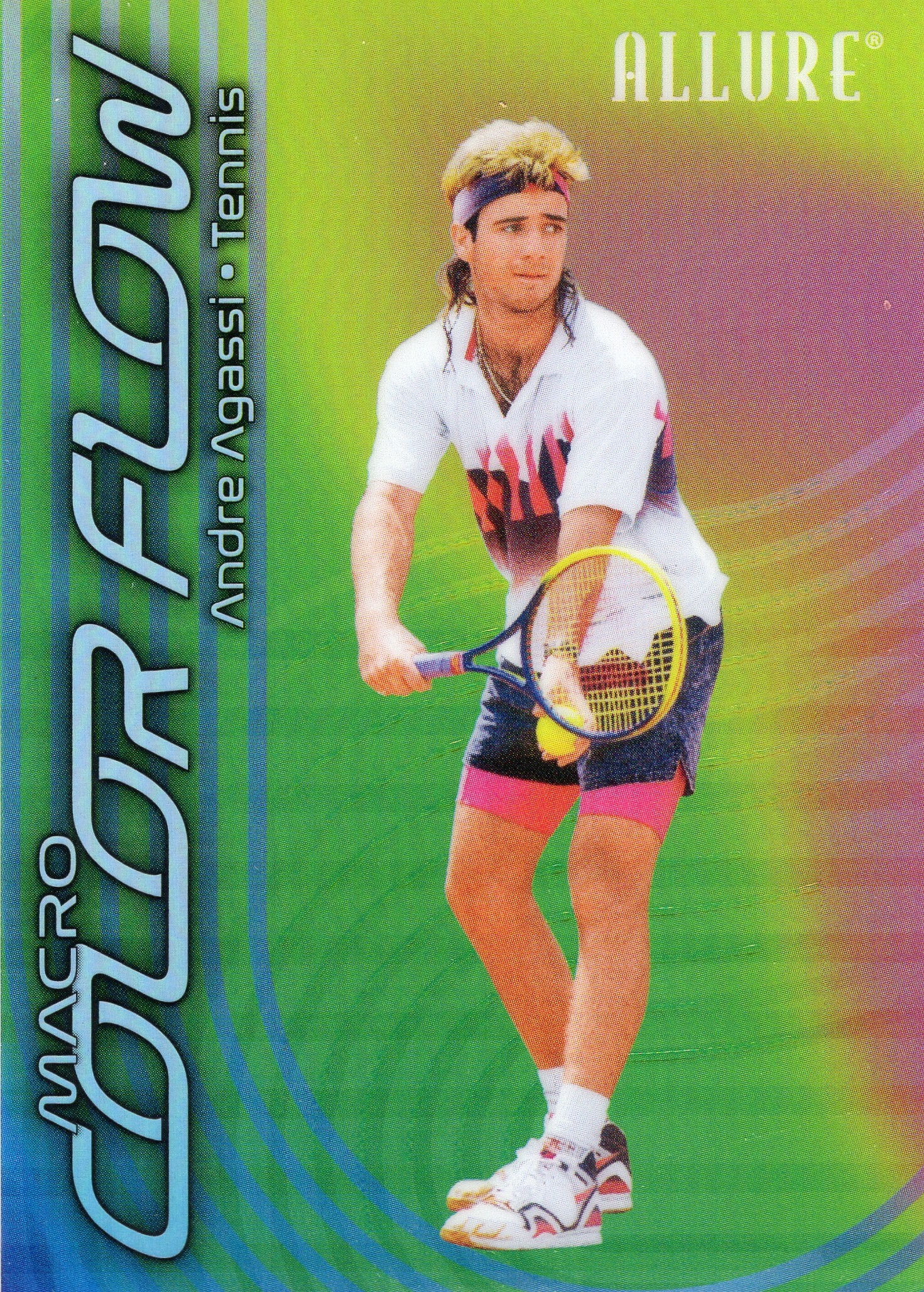 2025 Andre Agassi Upper Deck Allure SE - Macro Color Flow #CF3-5 Parallel unconfirmed — front scan