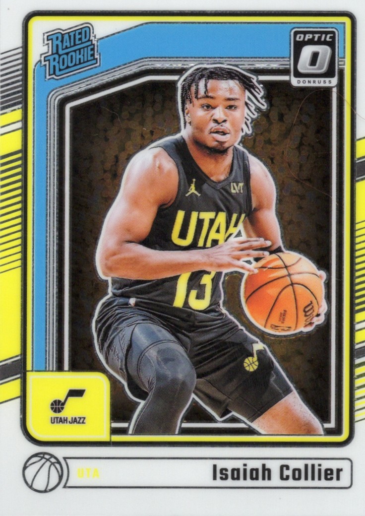 2024-25 Isaiah Collier Panini Donruss Optic Basketball - Rated Rookie #295 Parallel unconfirmed — front scan