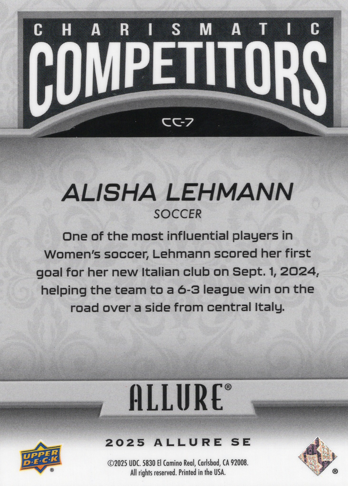 Alisha Lehmann — Back