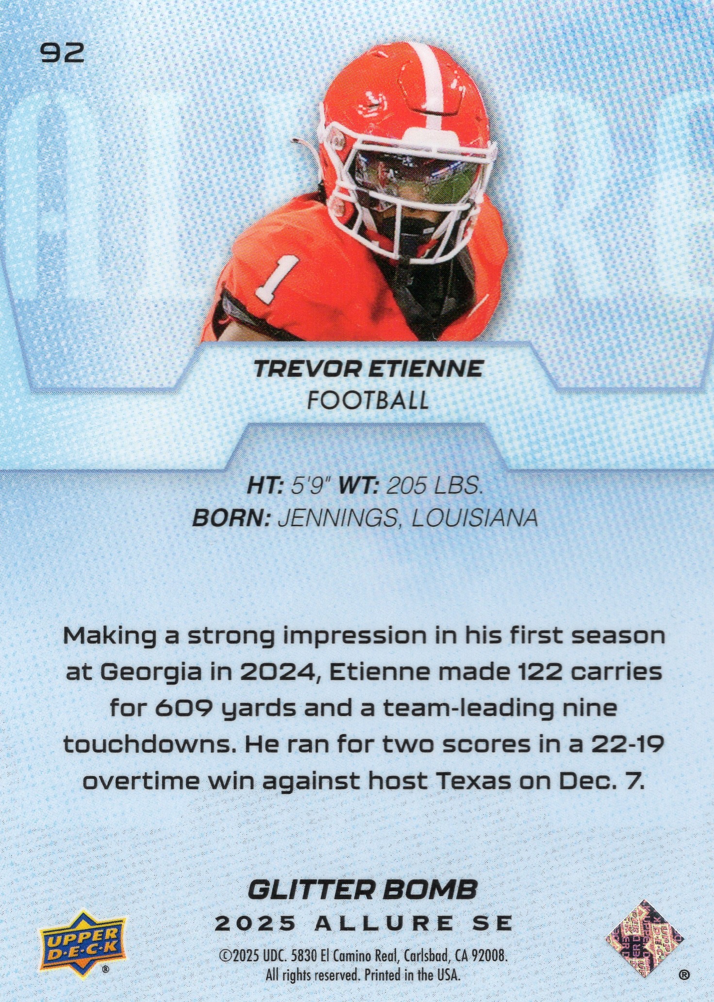 Trevor Etienne — Back
