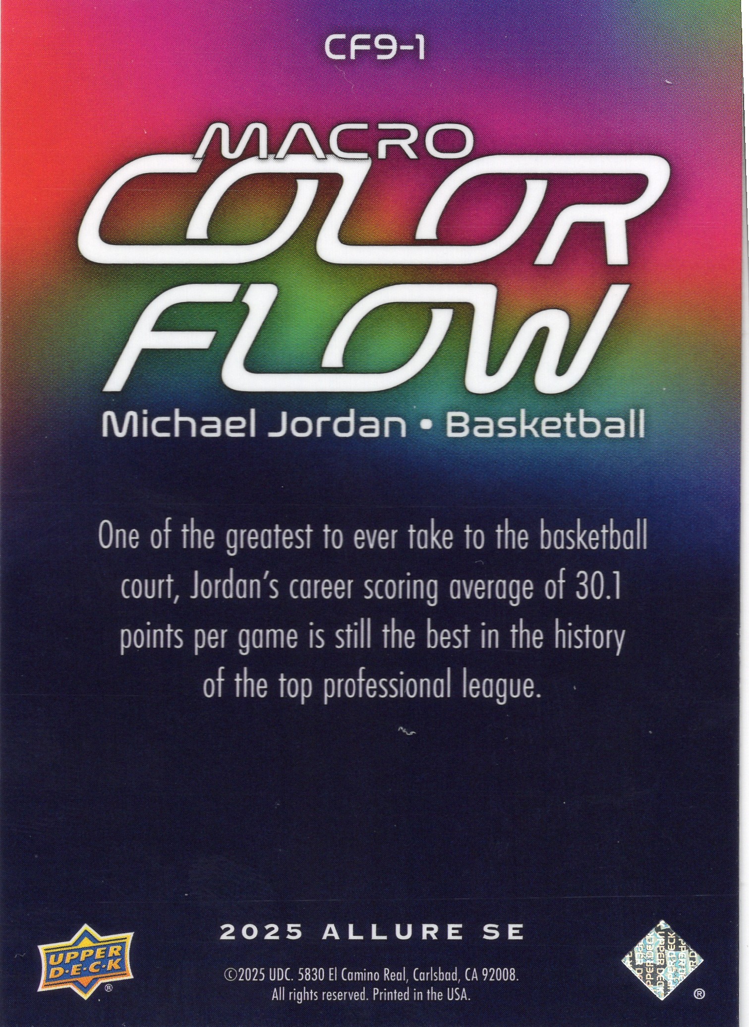 Michael Jordan — Back