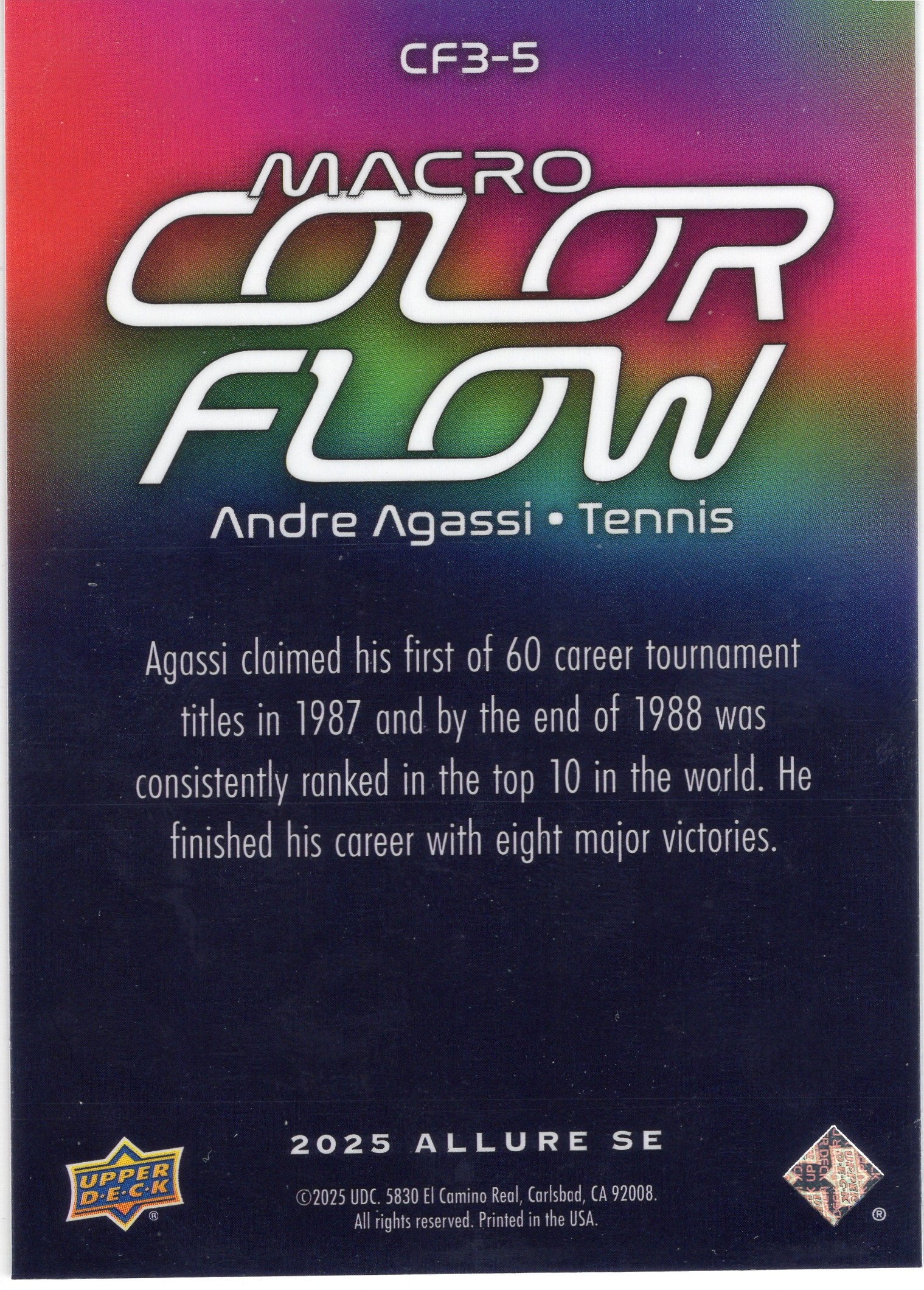 Andre Agassi — Back