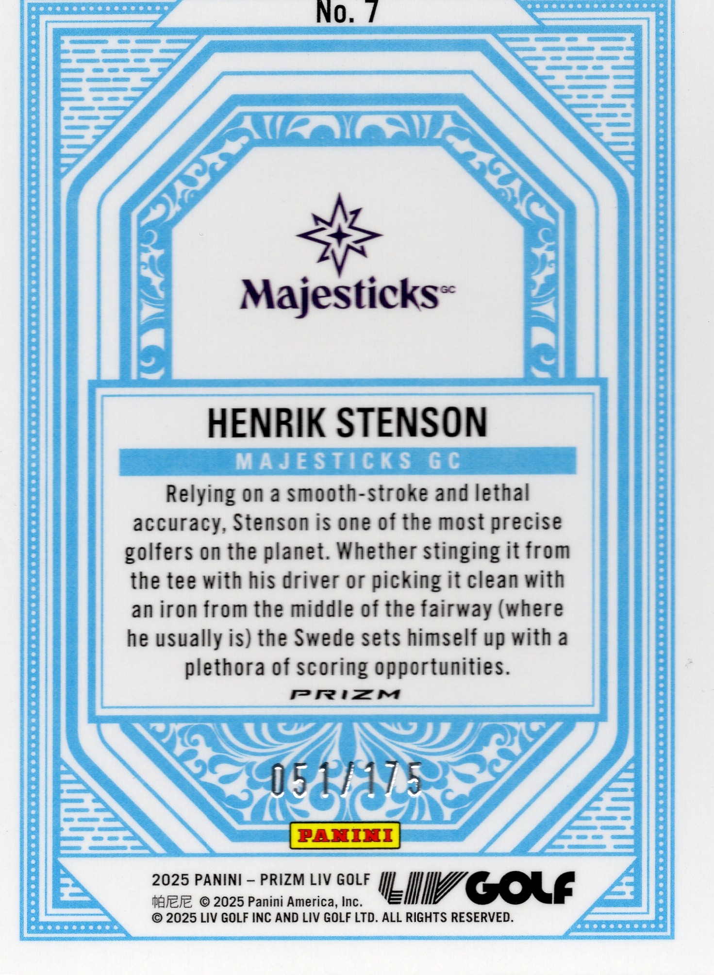 Henrik Stenson — Back