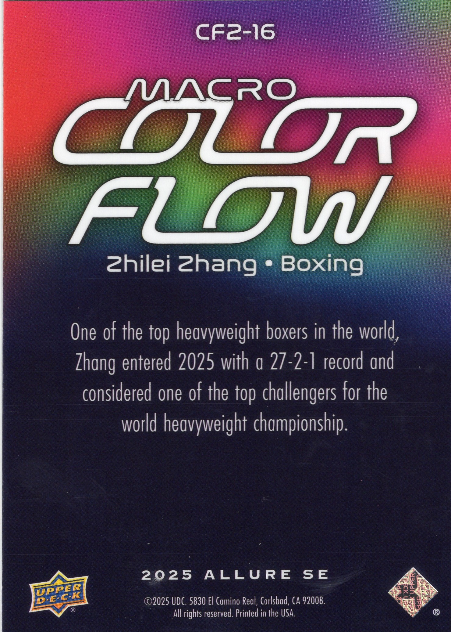 Zhilei Zhang — Back