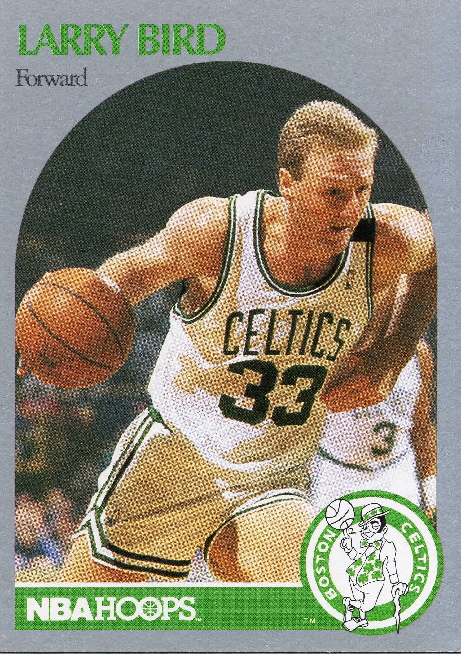 1990-91 Larry Bird NBA Hoops #39 Base candidate — front scan