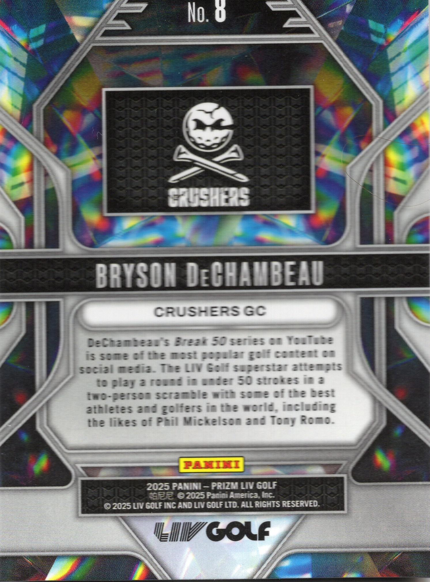 Bryson DeChambeau — Back