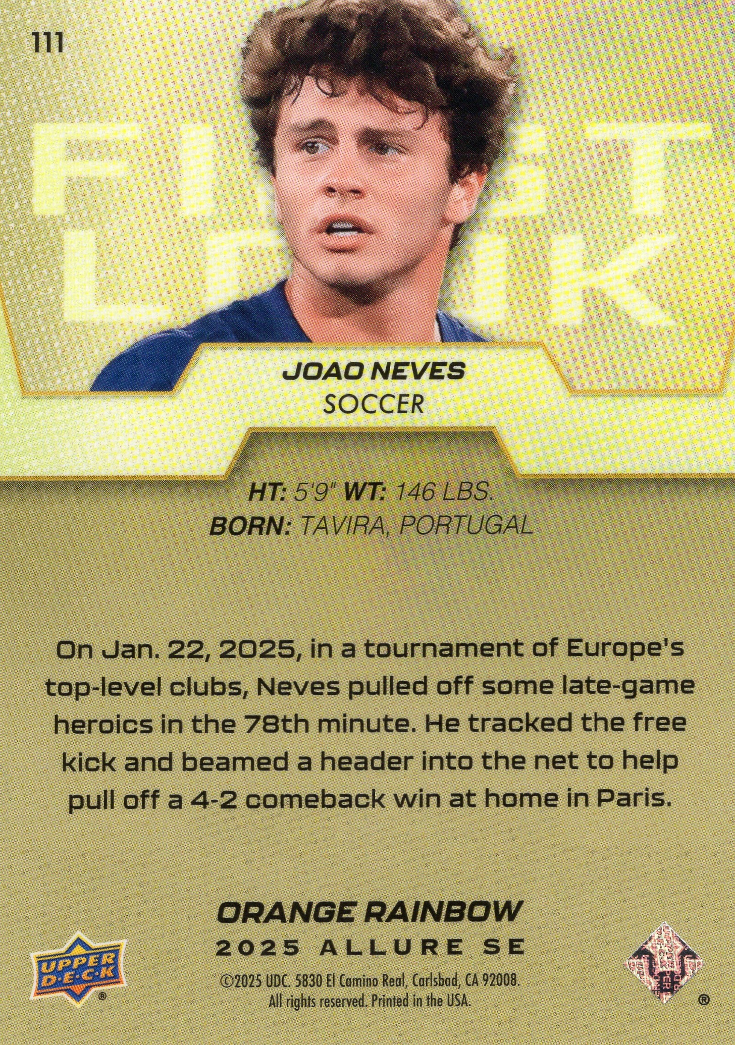 Joao Neves — Back