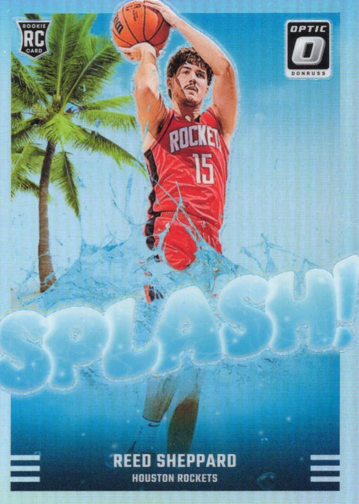 2024-25 Reed Sheppard Panini Donruss Optic Basketball - Splash #13 Holo — front scan