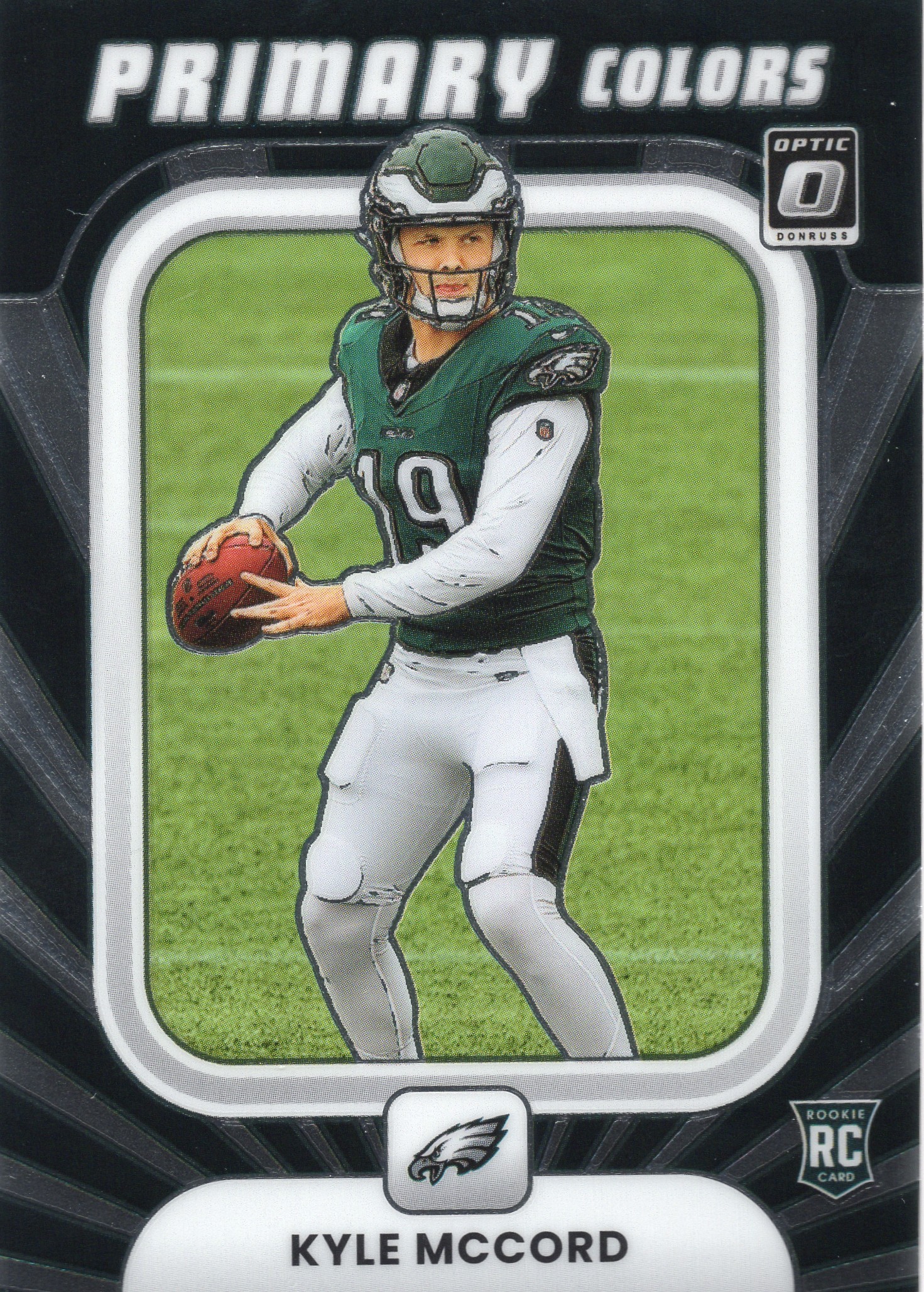 2025 Kyle McCord Panini Donruss Optic Football - Primary Colors #18 Parallel unconfirmed — front scan