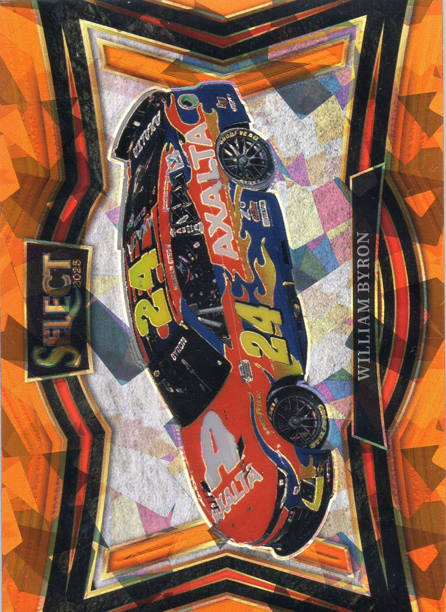 2025 William Byron Panini Select Racing #161 Orange Ice Prizms candidate — front scan