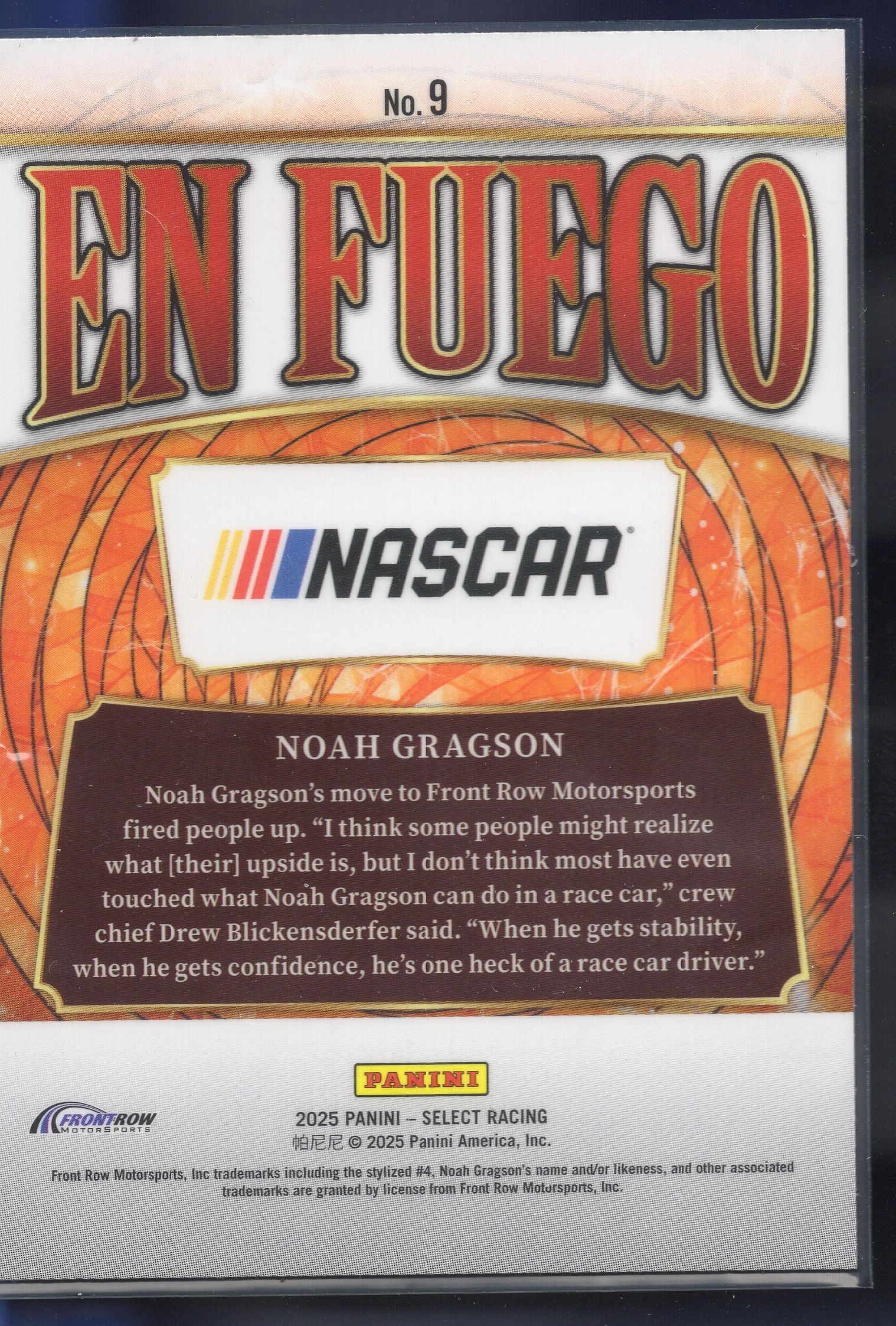 Noah Gragson — Back crop from group scan