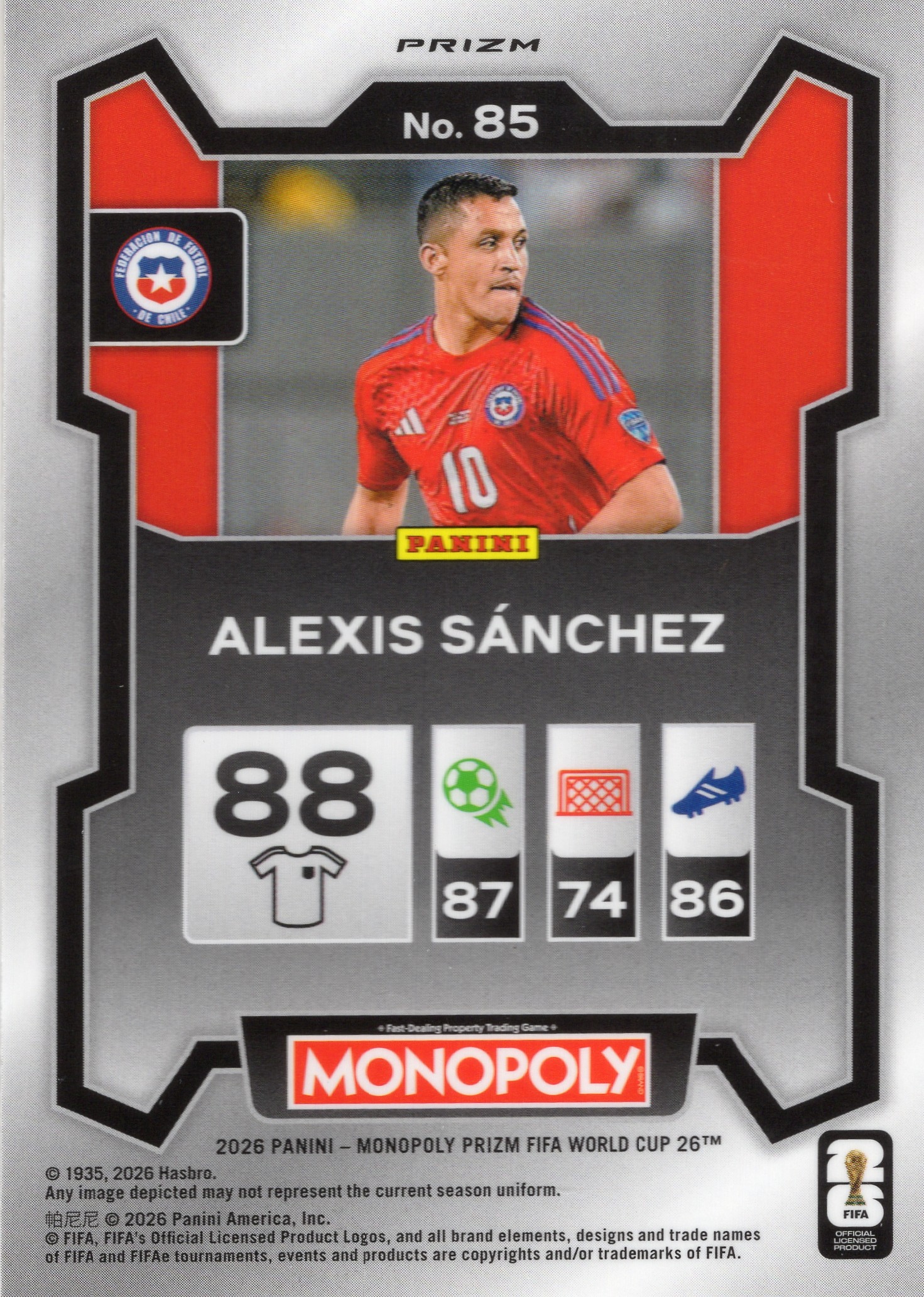 Alexis Sánchez — Back