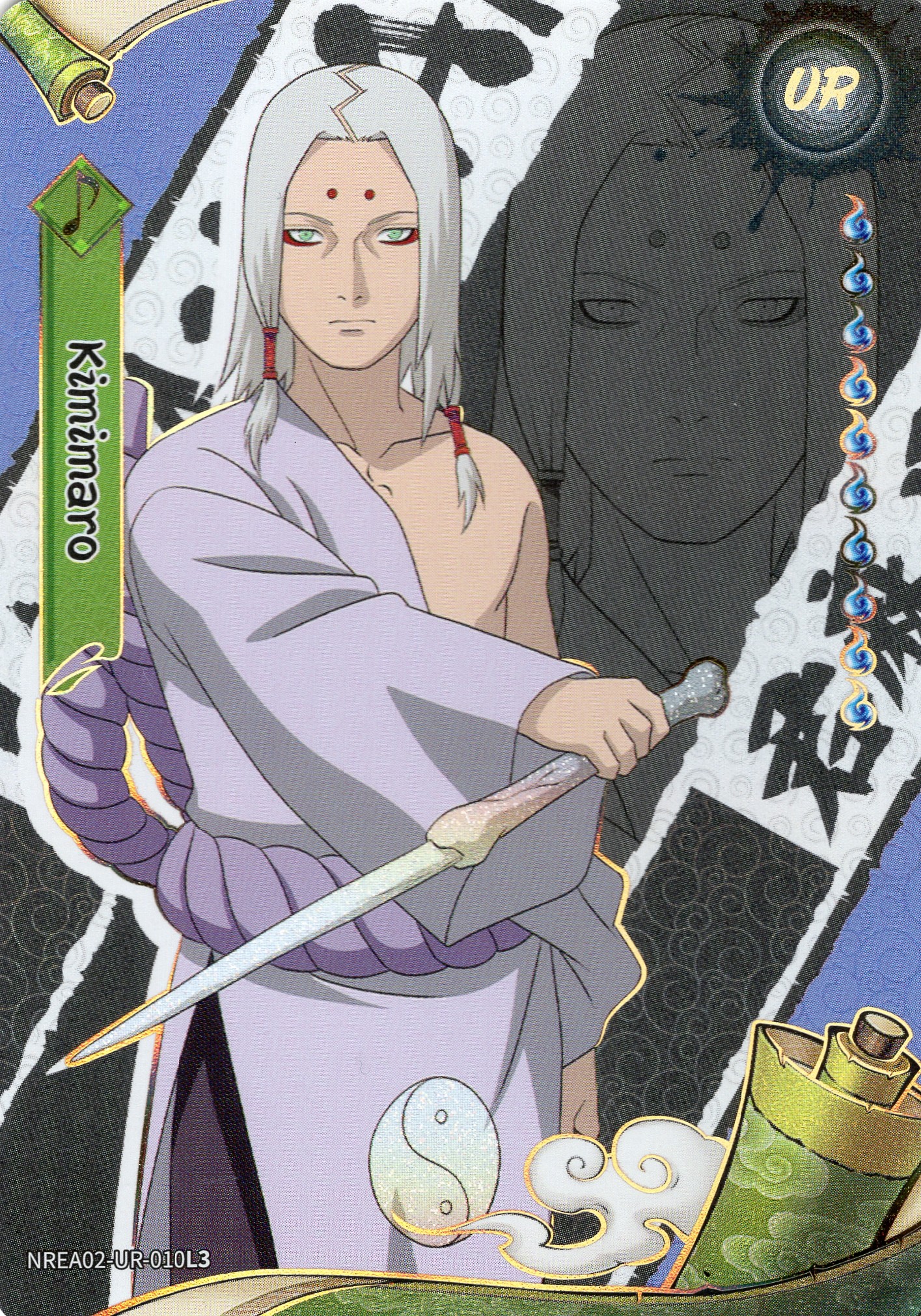 2026 Kimimaro Kayou Naruto Smriti Earth Scroll Series 2 #NREA02-UR-010L3 UR printed — front scan